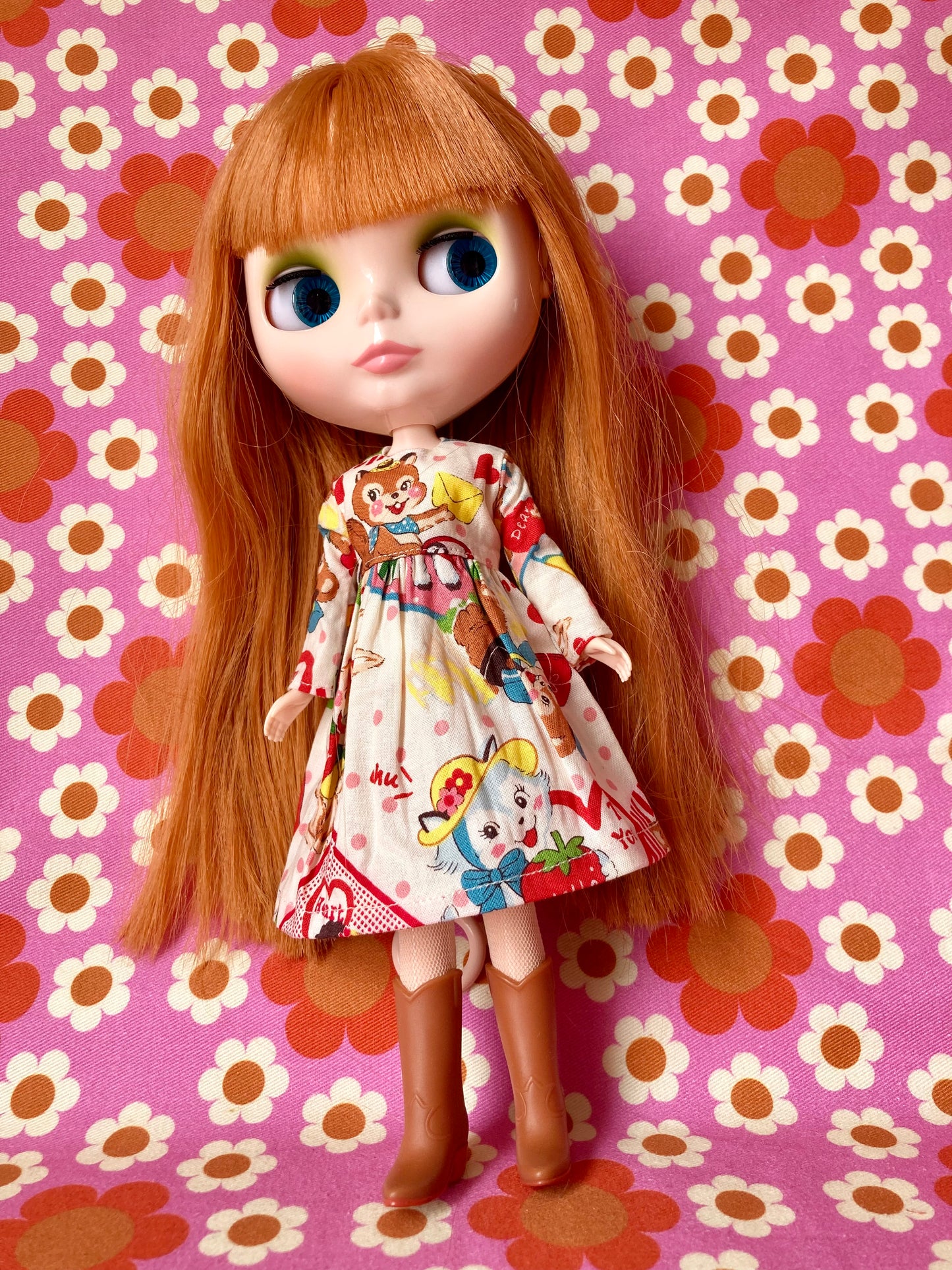 Squirrel Delivery Cute Dress for Blythe Doll
