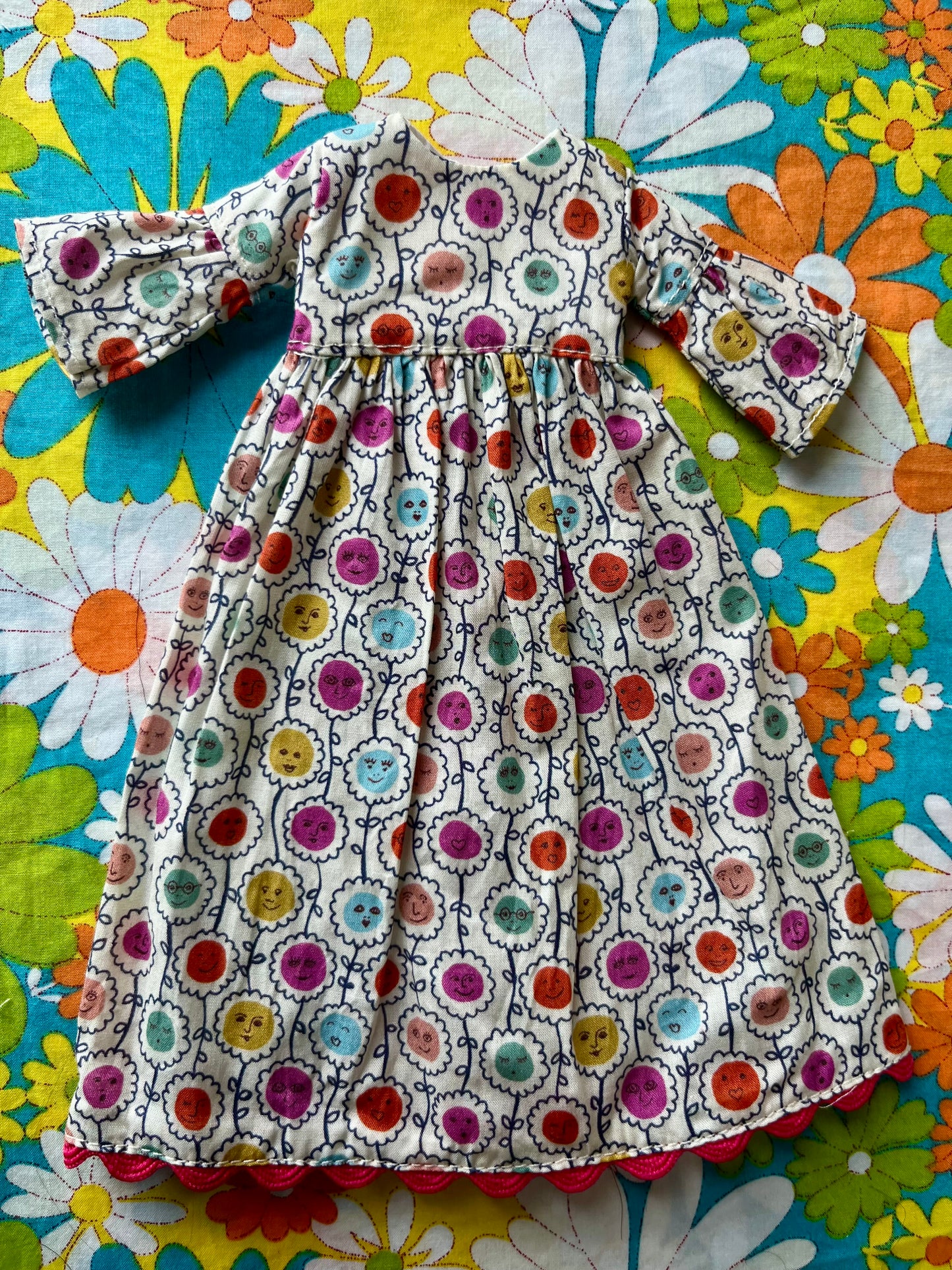 Liberty Beatles Flower Face Psychedelic Dress