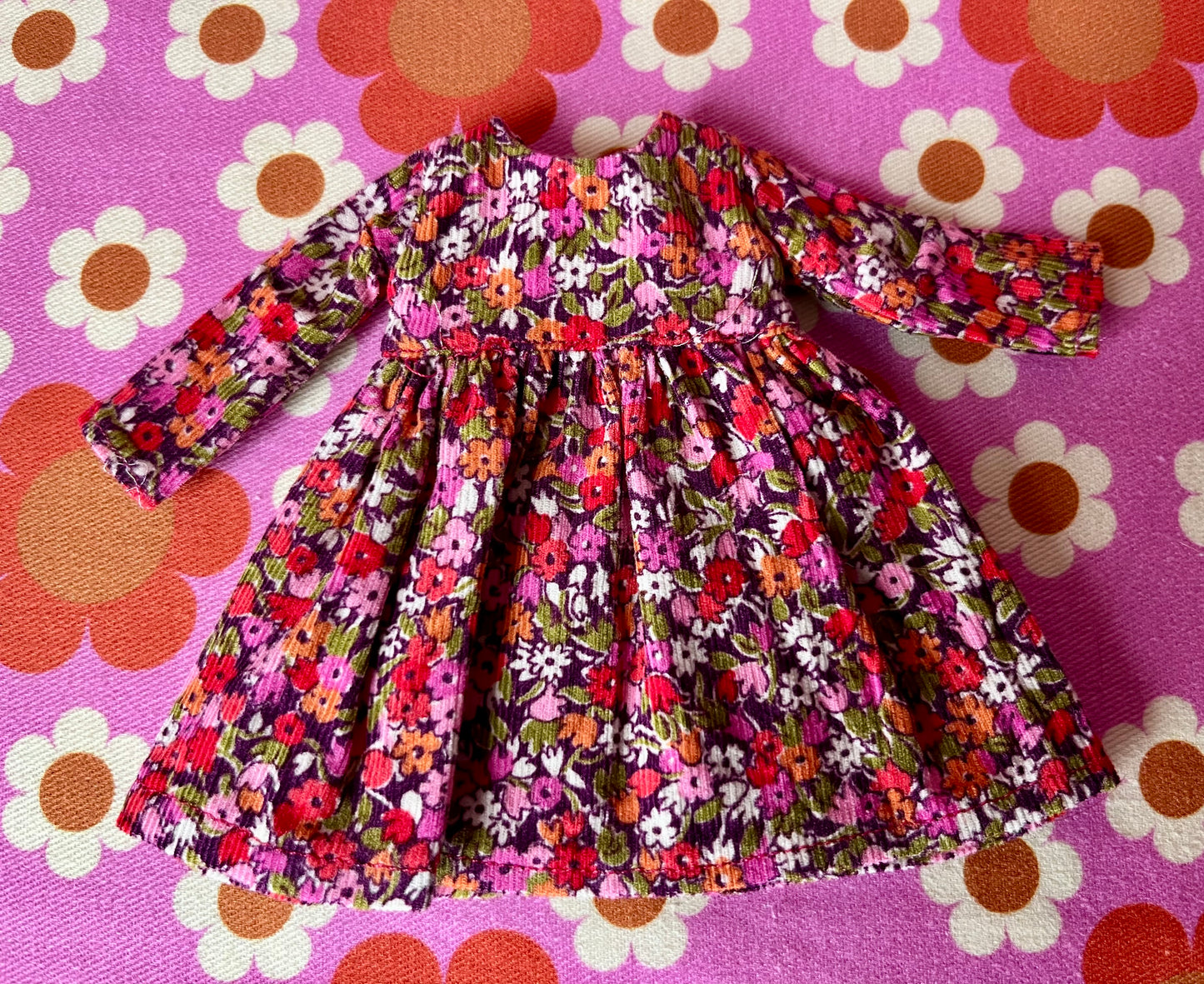 Liberty Corduroy Dress for Blythe Doll
