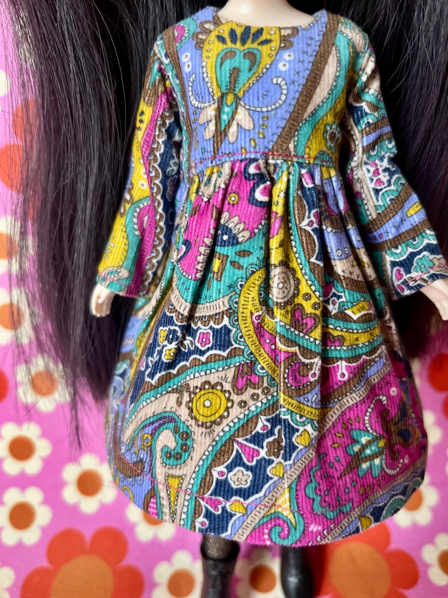 Liberty Corduroy Dress for Blythe Doll