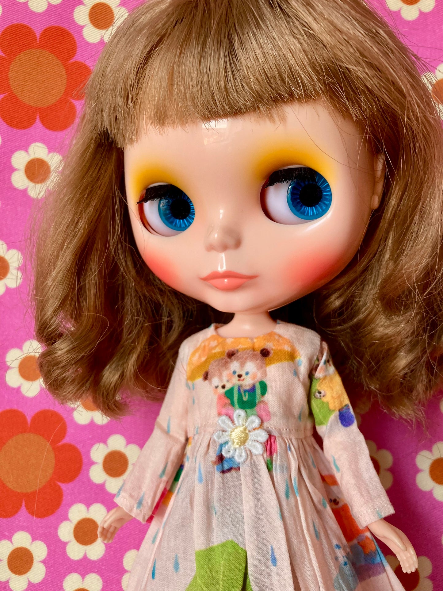 Umbrella Bears Dress for Blythe Doll