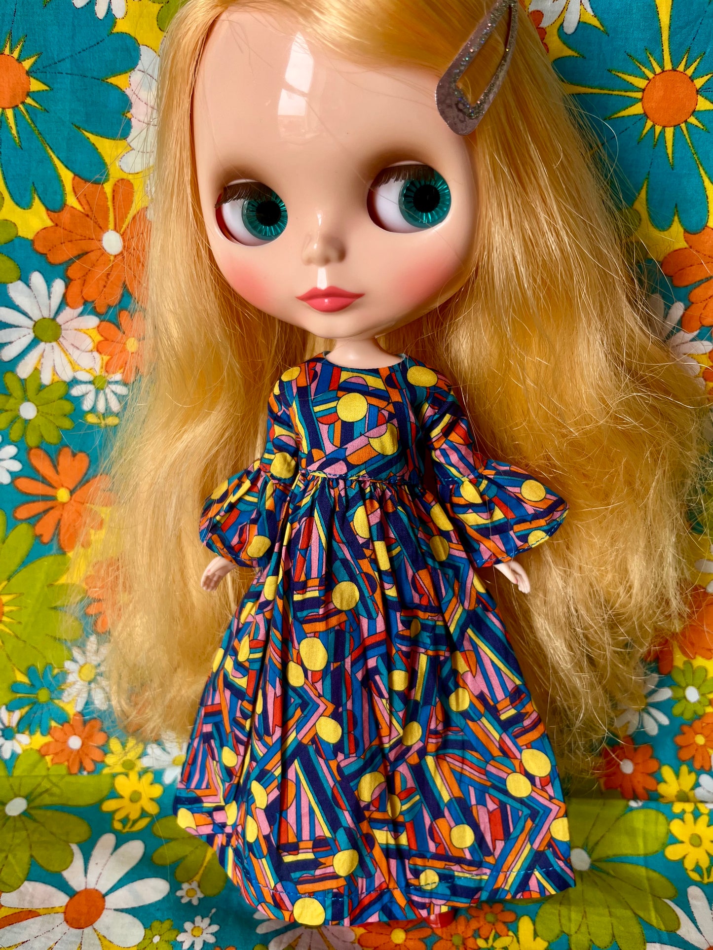 Liberty Beatles Blue Meanie Psychedelic Dress