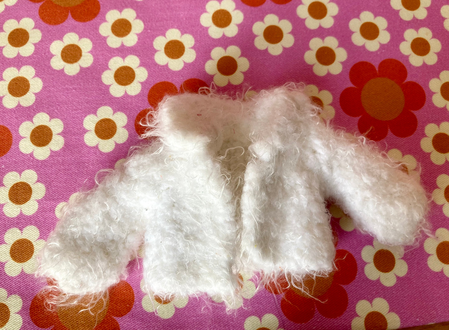 Knitted Furry Coat for Blythe Doll