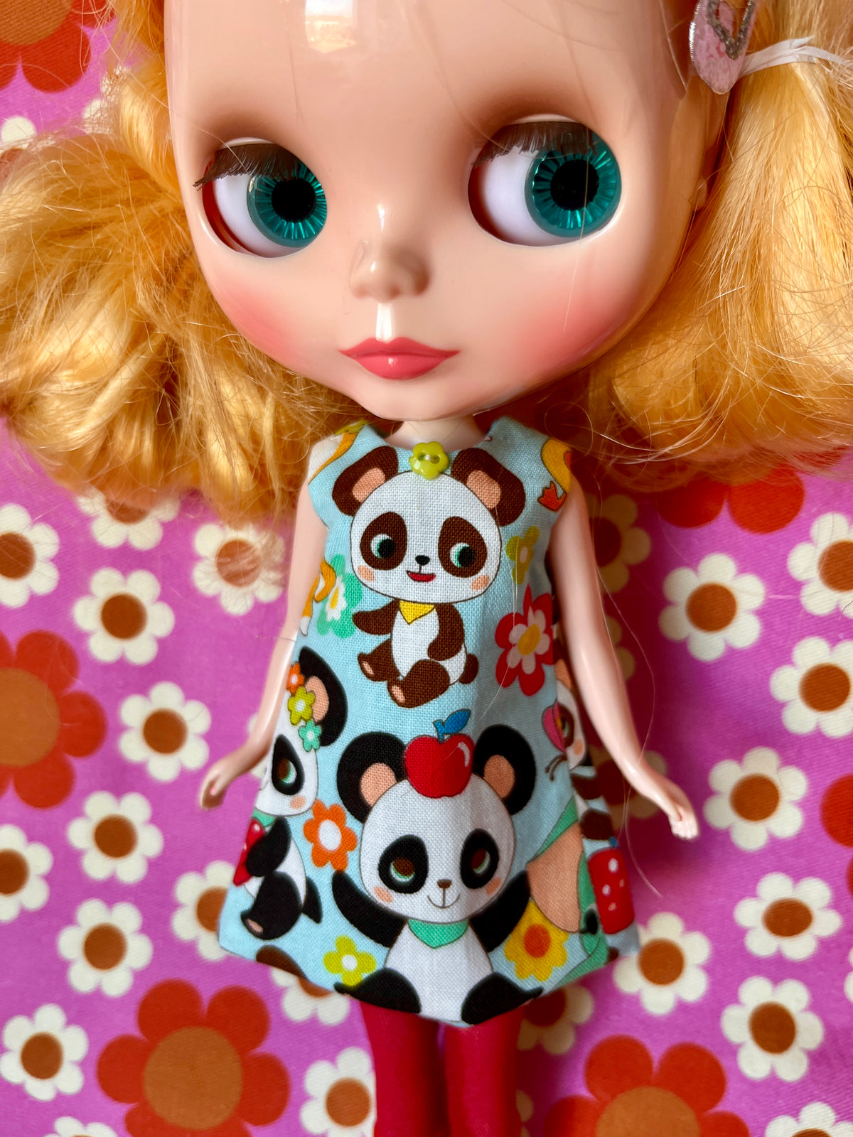 Cute Panda Print Mod Cilla Shift dress