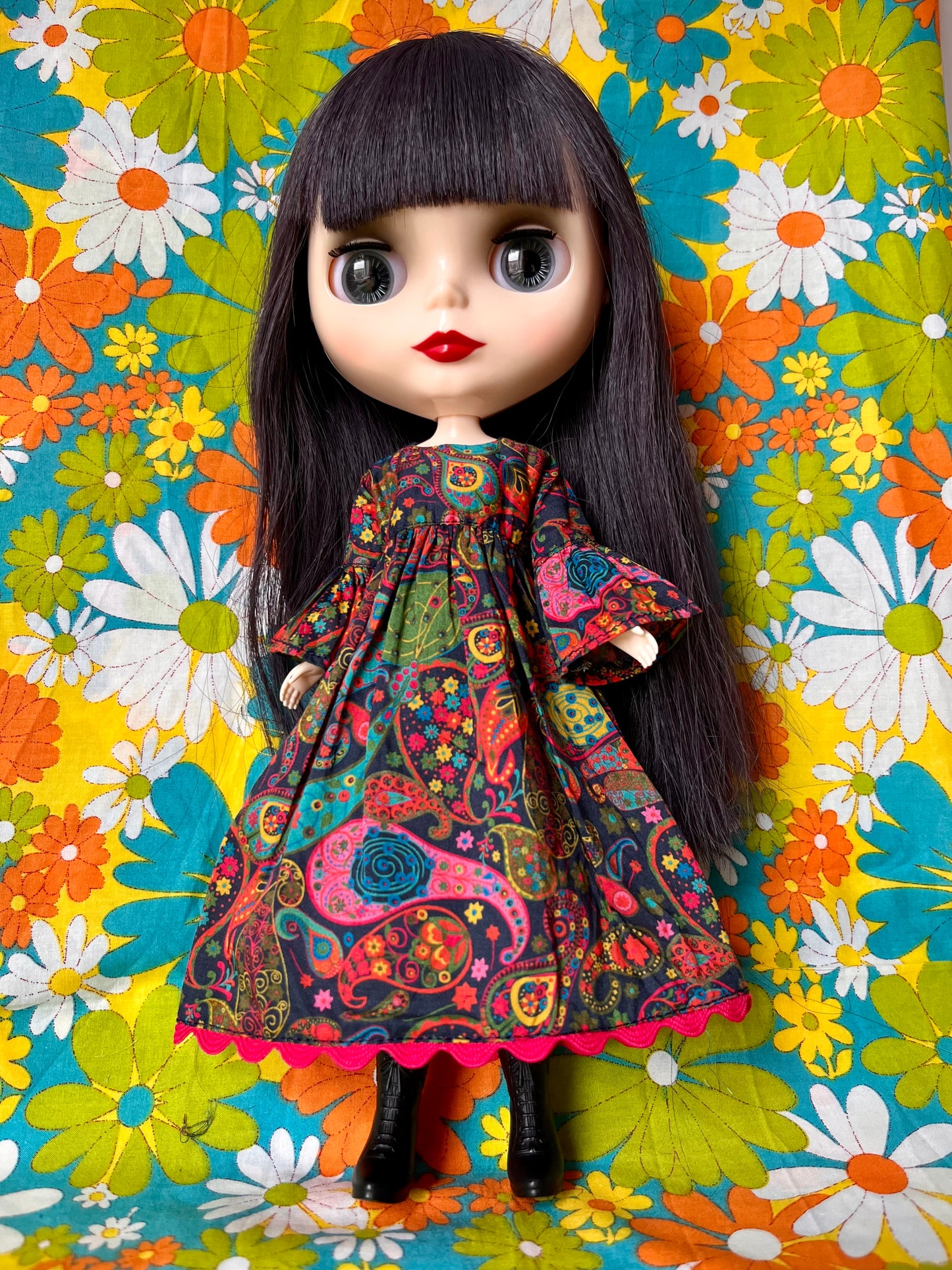 Liberty Neon Paisley Psychedelic Dress