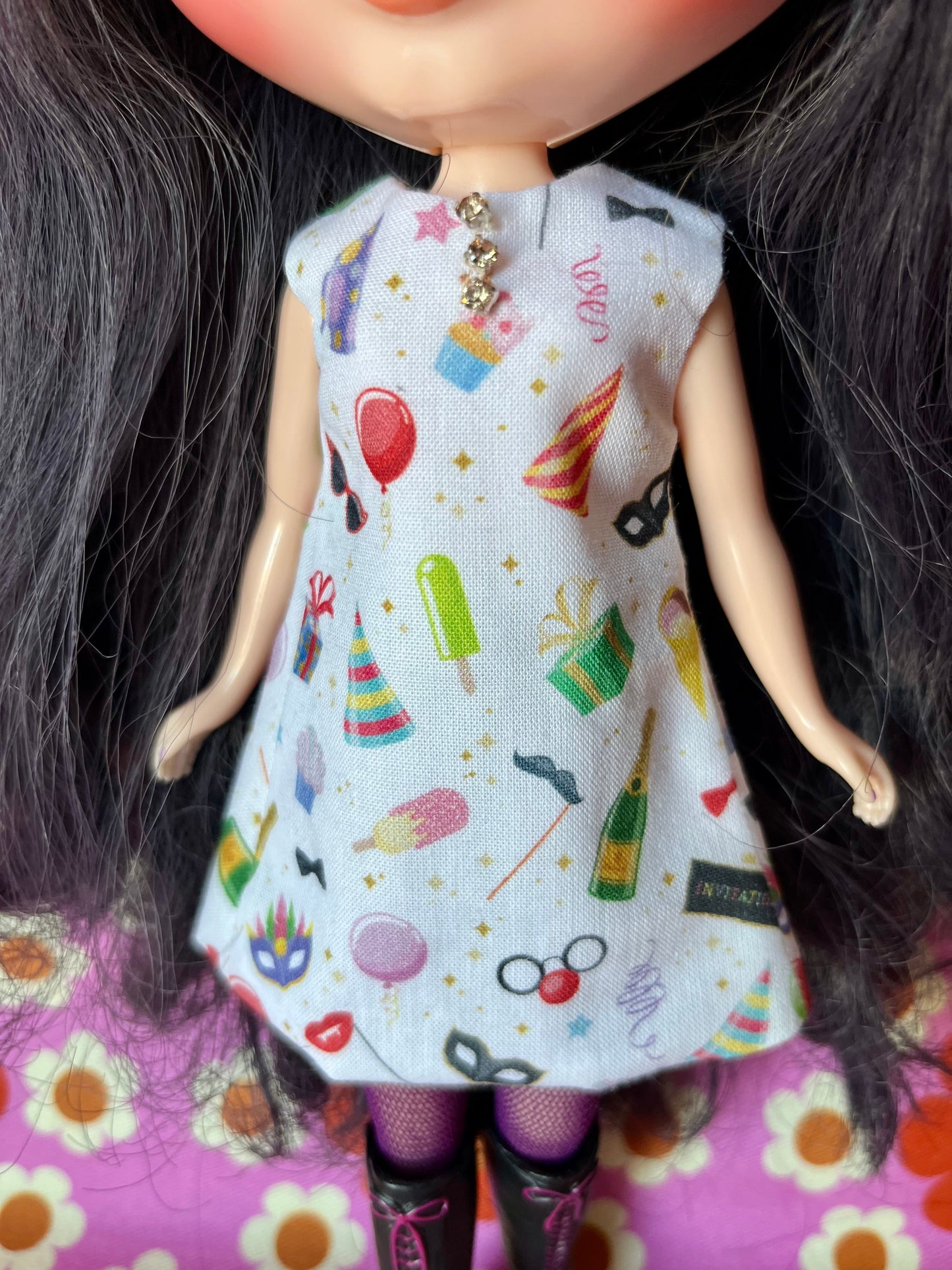 Party Time Shift Dress for Blythe Doll