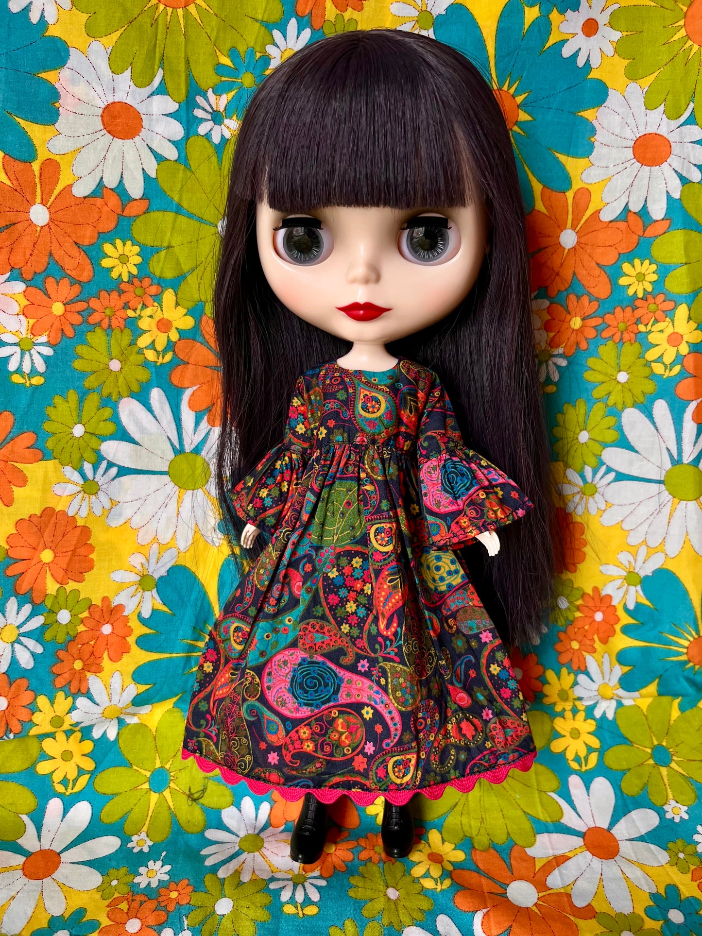 Liberty Neon Paisley Psychedelic Dress