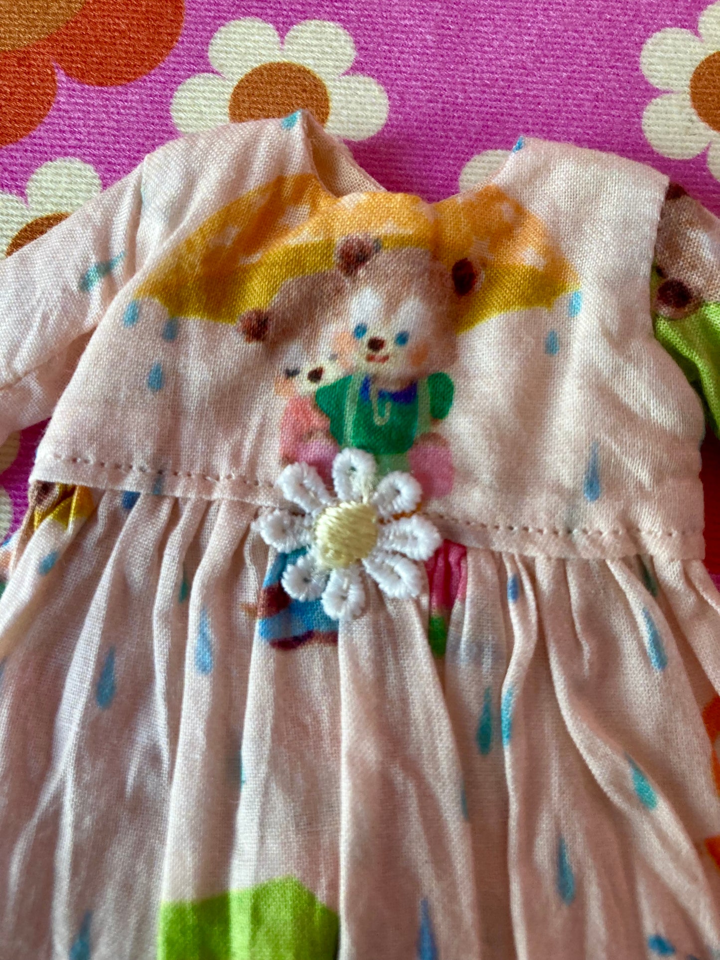 Umbrella Bears Dress for Blythe Doll