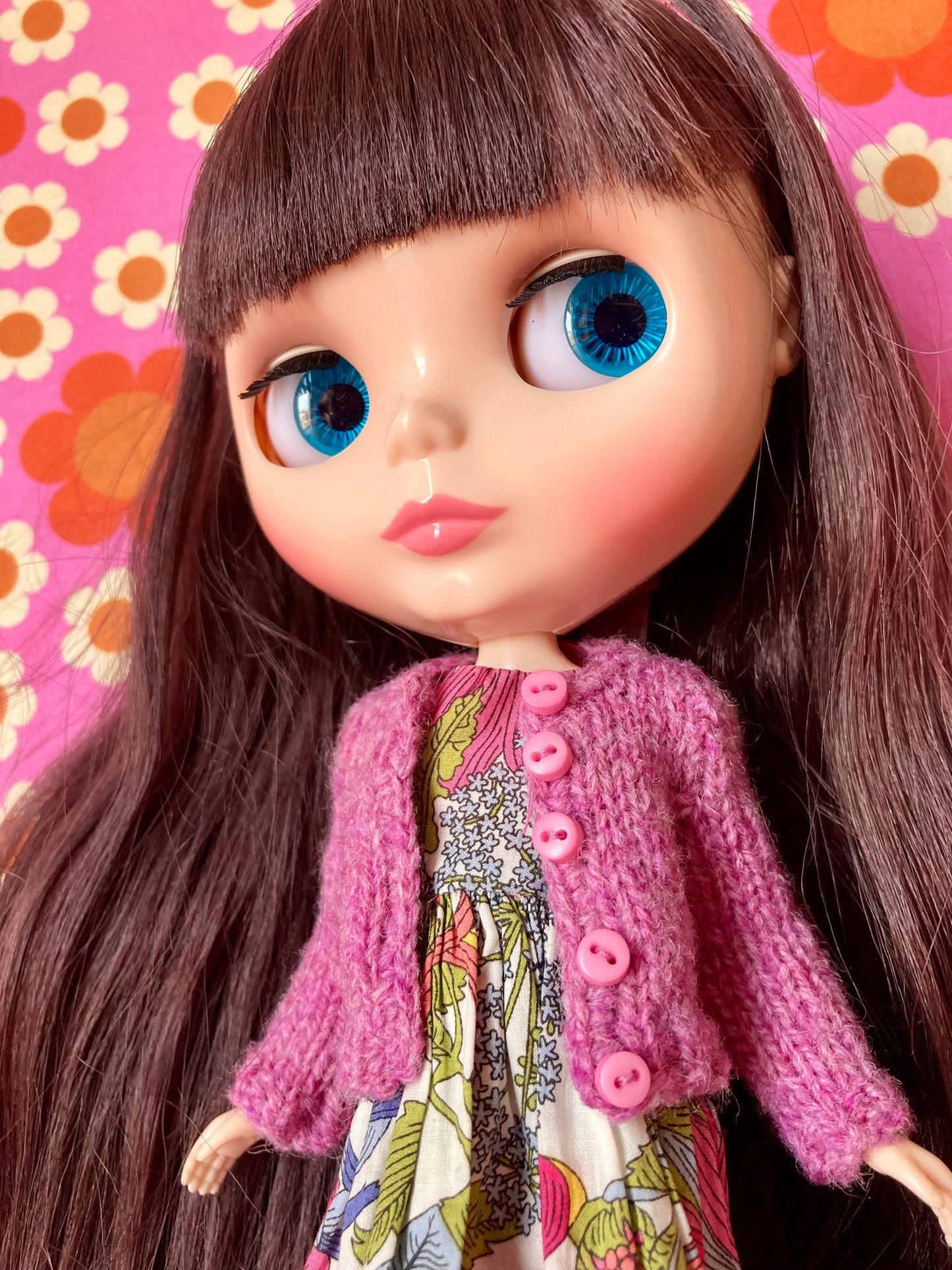 Knitted Cardigan for Blythe Doll