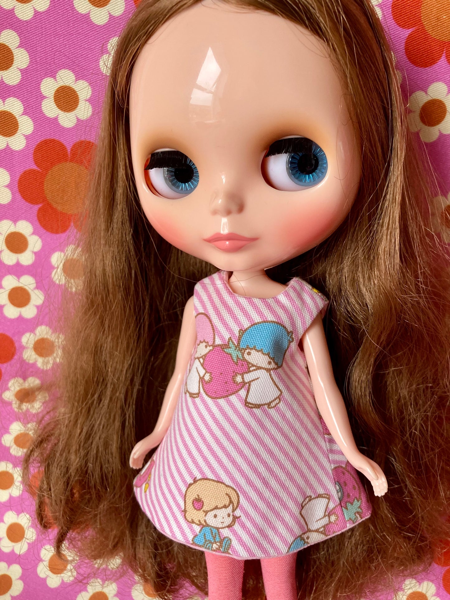 Sanrio Twin stars Pink stripe Shift Dress