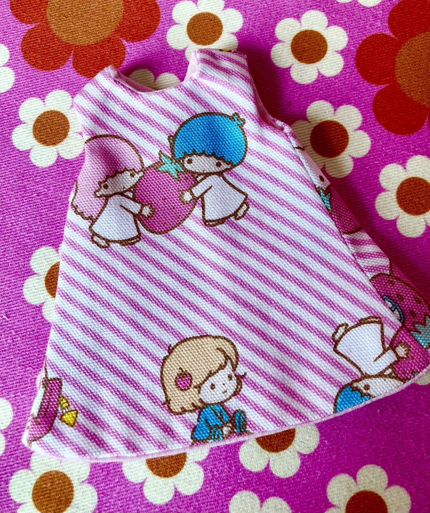 Sanrio Twin stars Pink stripe Shift Dress