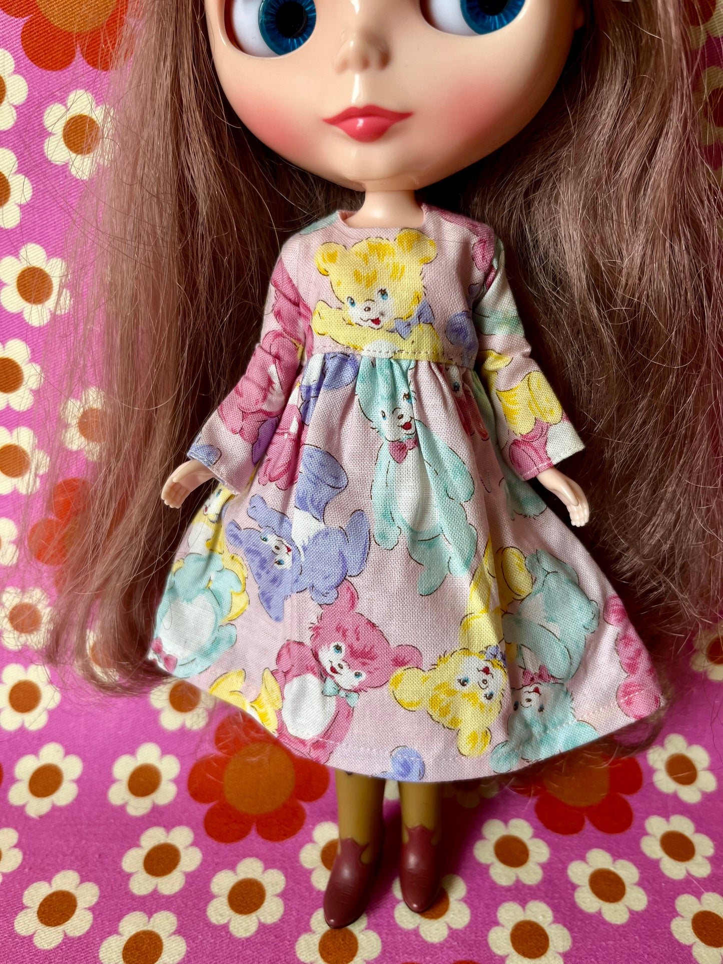Teddy Dress for Blythe Doll