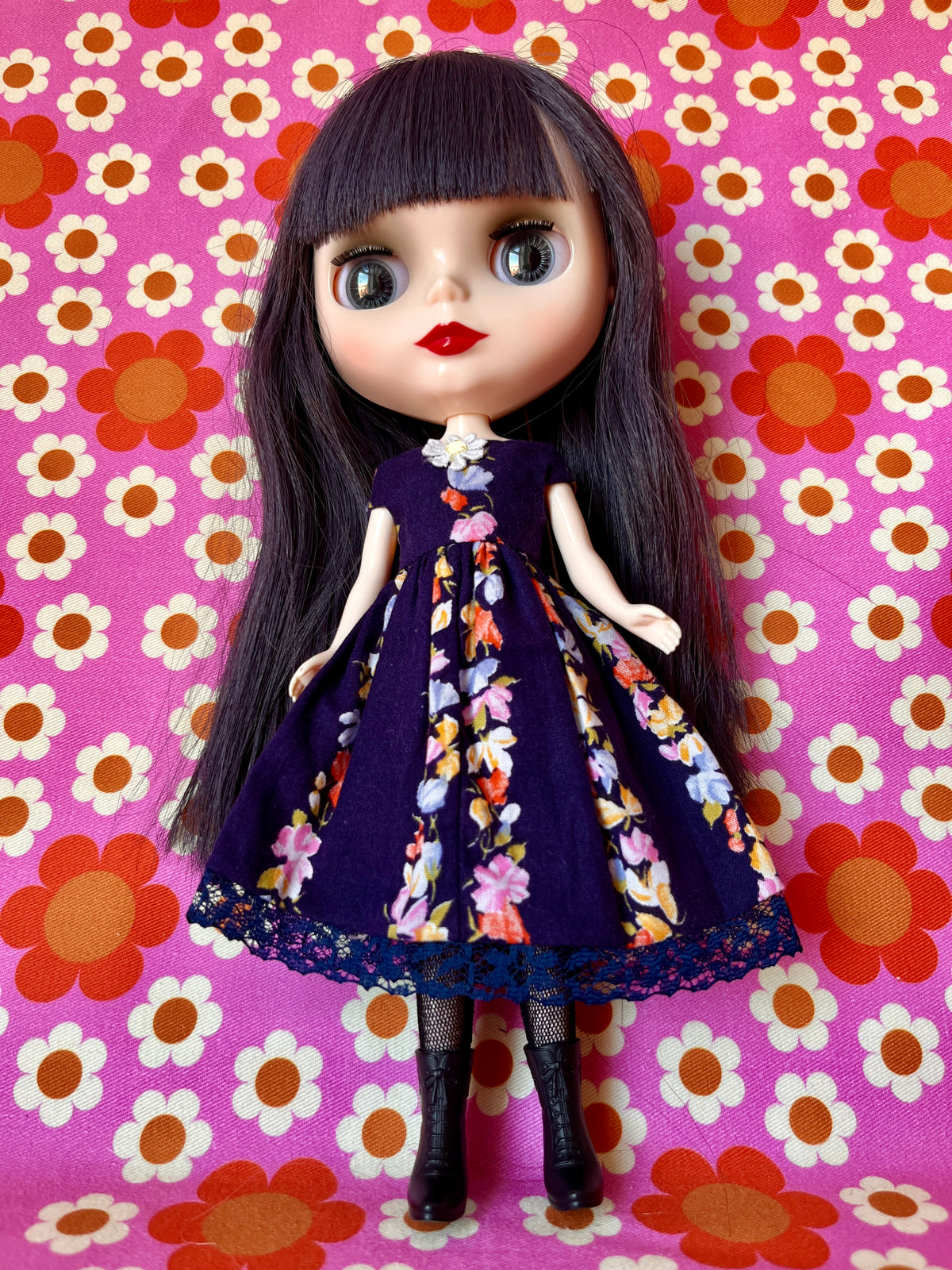 Horrockses Vintage Fabric Dress for Blythe Doll