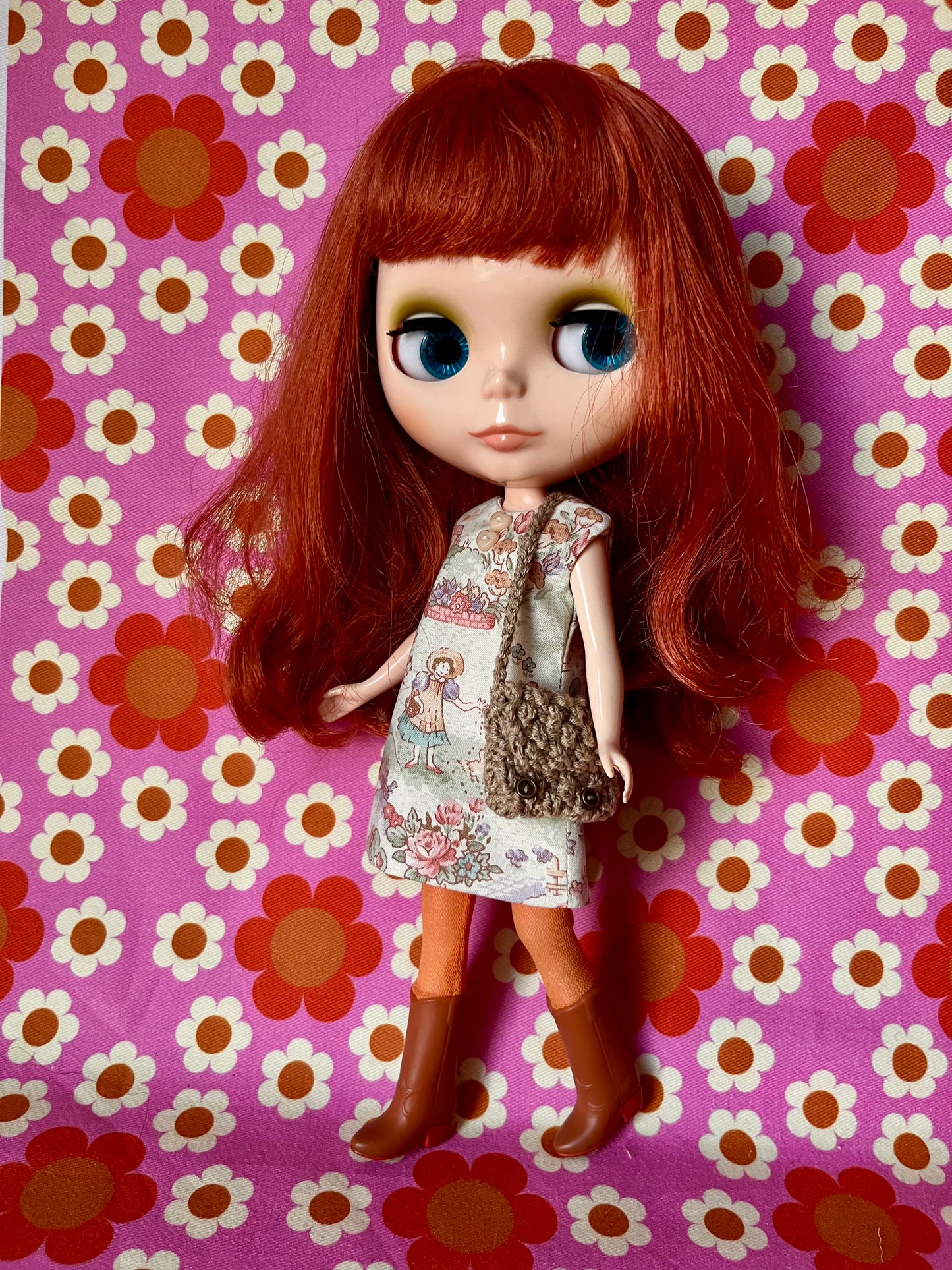 Valentine Romantic Countryside Sleeveless Shift dress & Bag