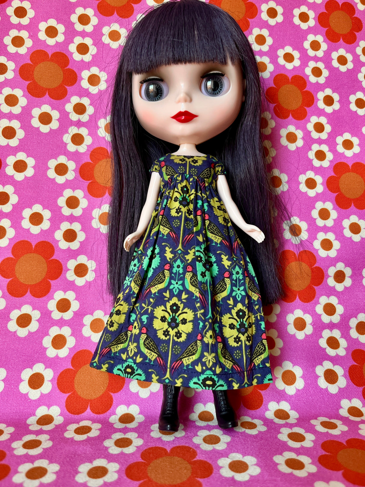 Goth Austen Liberty Regency Dress for Blythe Doll Partridge