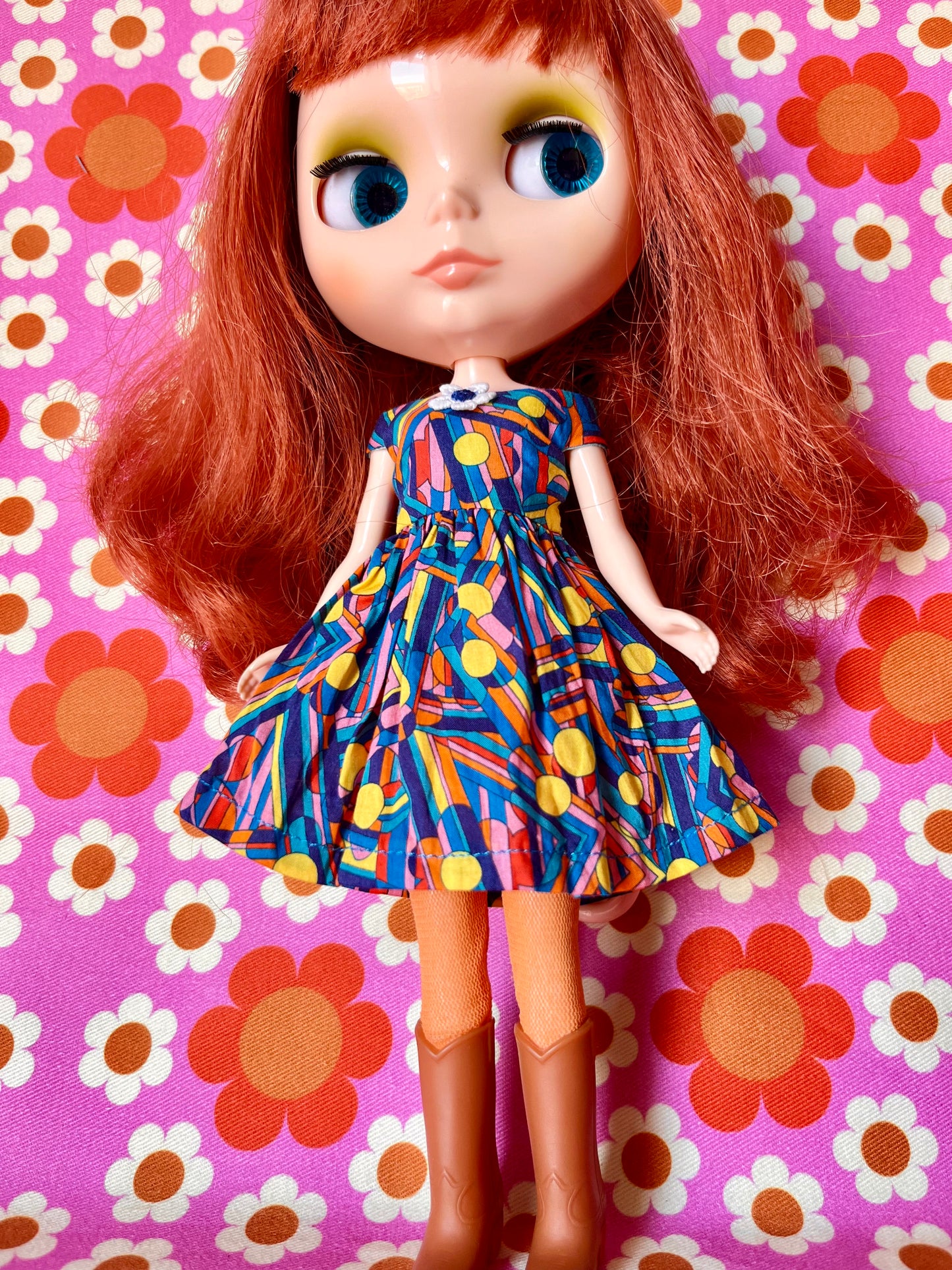Liberty Off shoulder Sleeve Dress for Blythe Doll