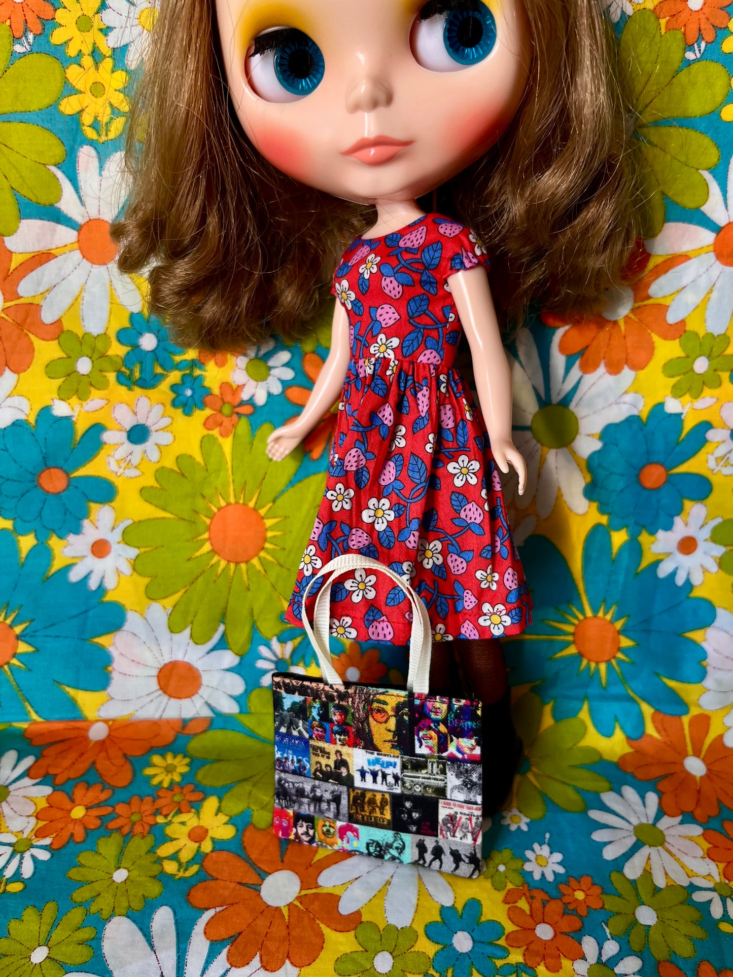 Beatles Fan printed fabric Tote Bag (Bag only)