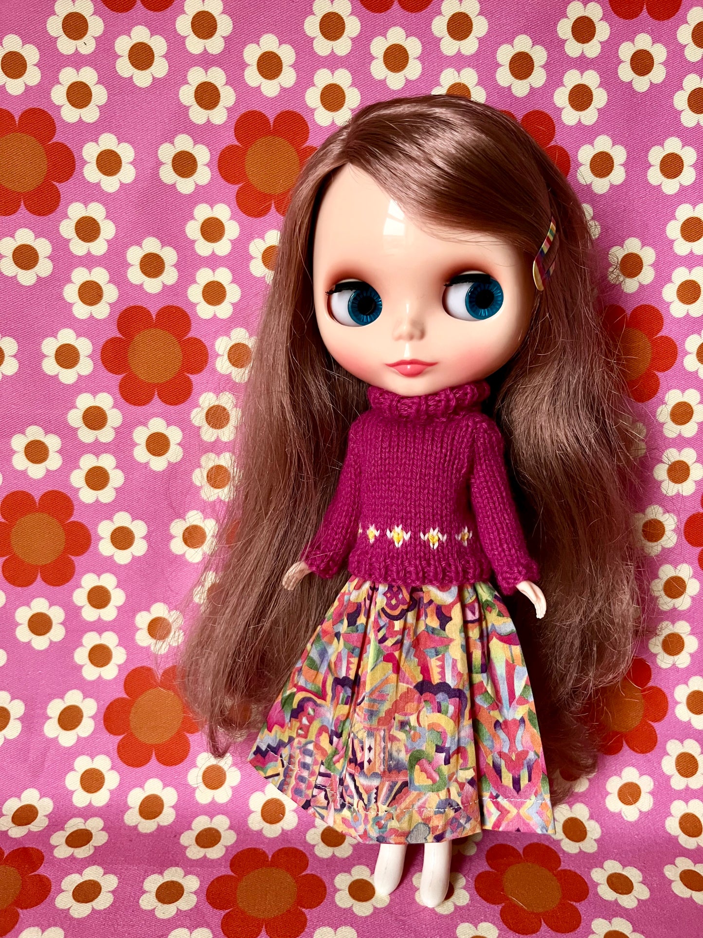 Liberty Dress & Daisy Sweater Set Valentine Edition