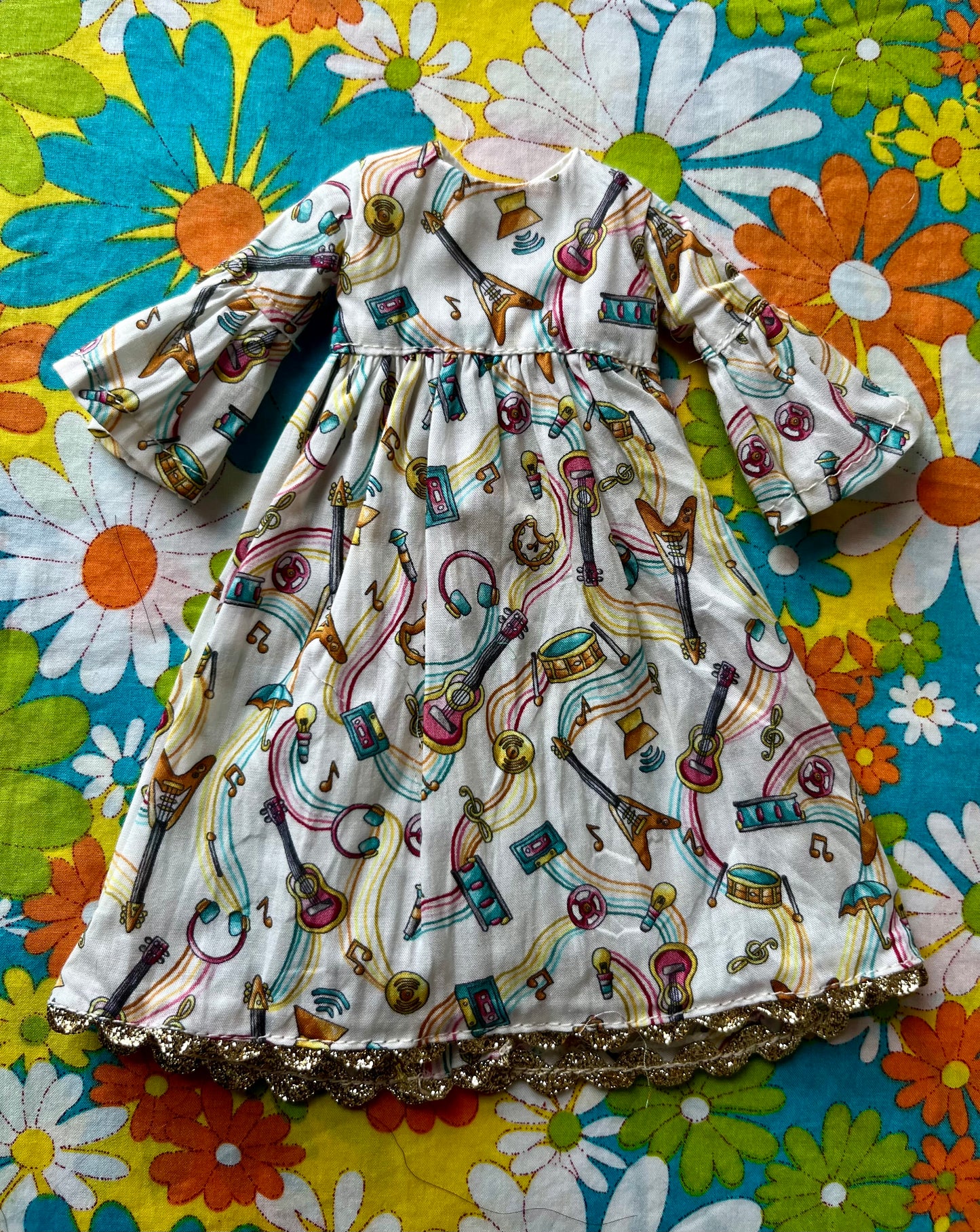 Liberty Beatles Psychedelic Guitar Dress