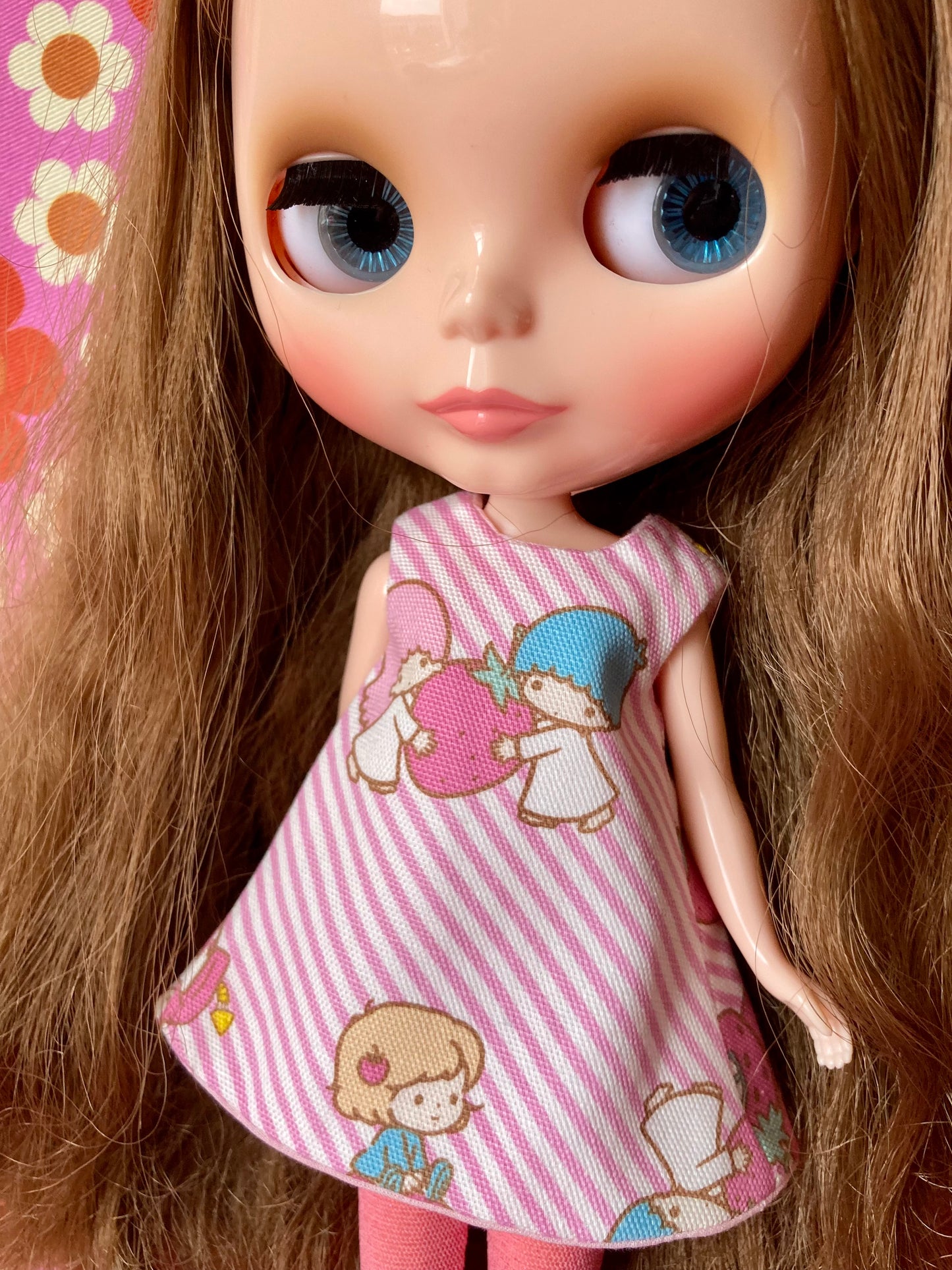 Sanrio Twin stars Pink stripe Shift Dress