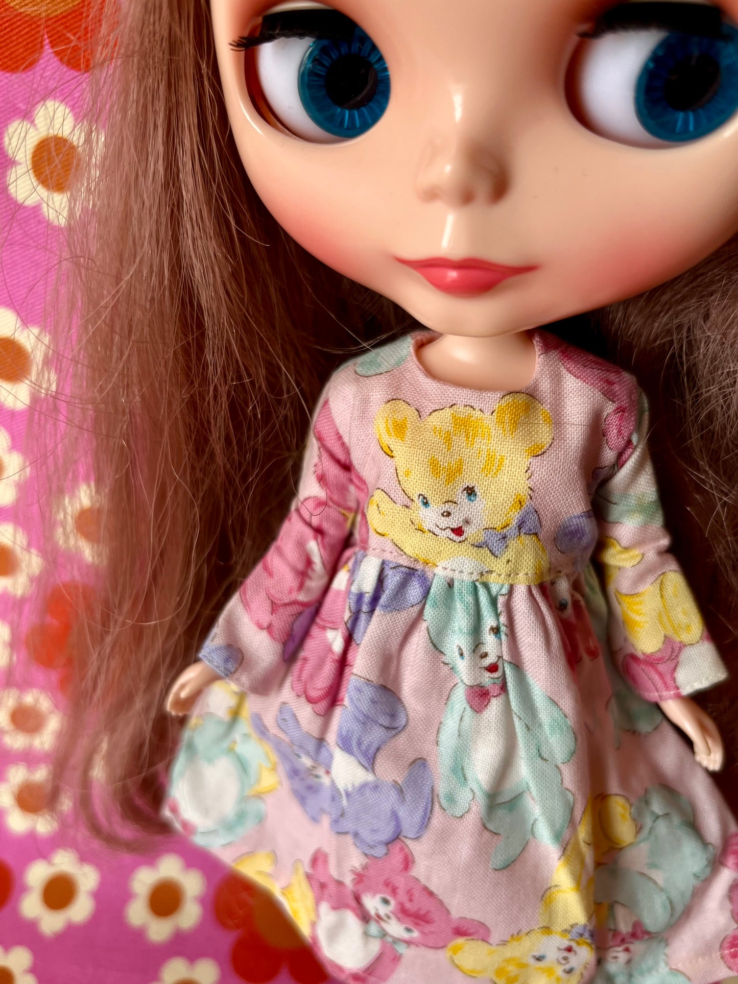 Teddy Dress for Blythe Doll
