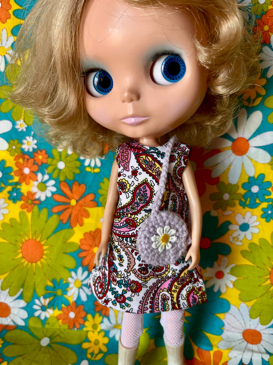 Cilla Mod Sleeveless Shift dress & Bag