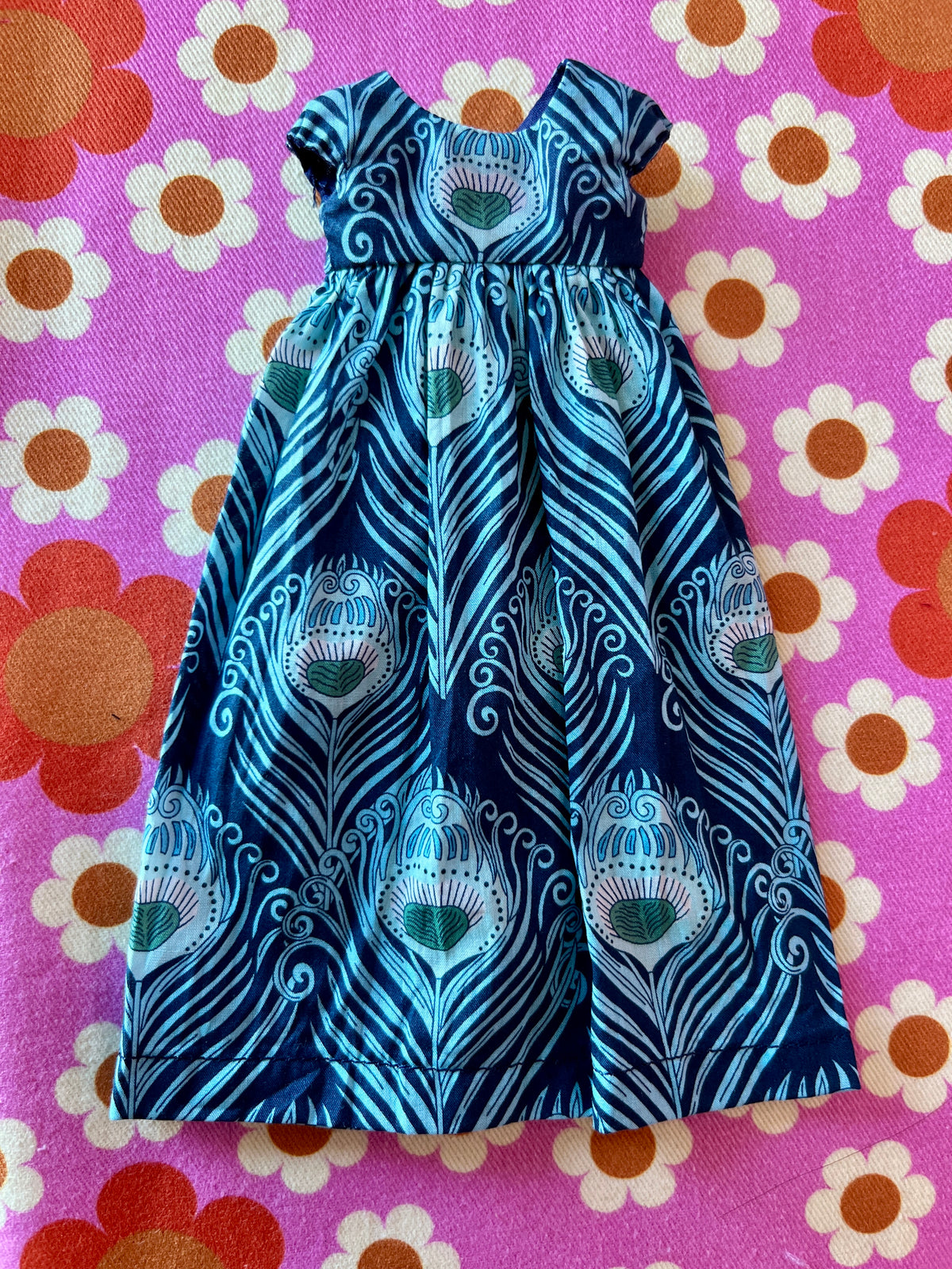 Goth Austen Liberty Regency Dress for Blythe Doll Peacock