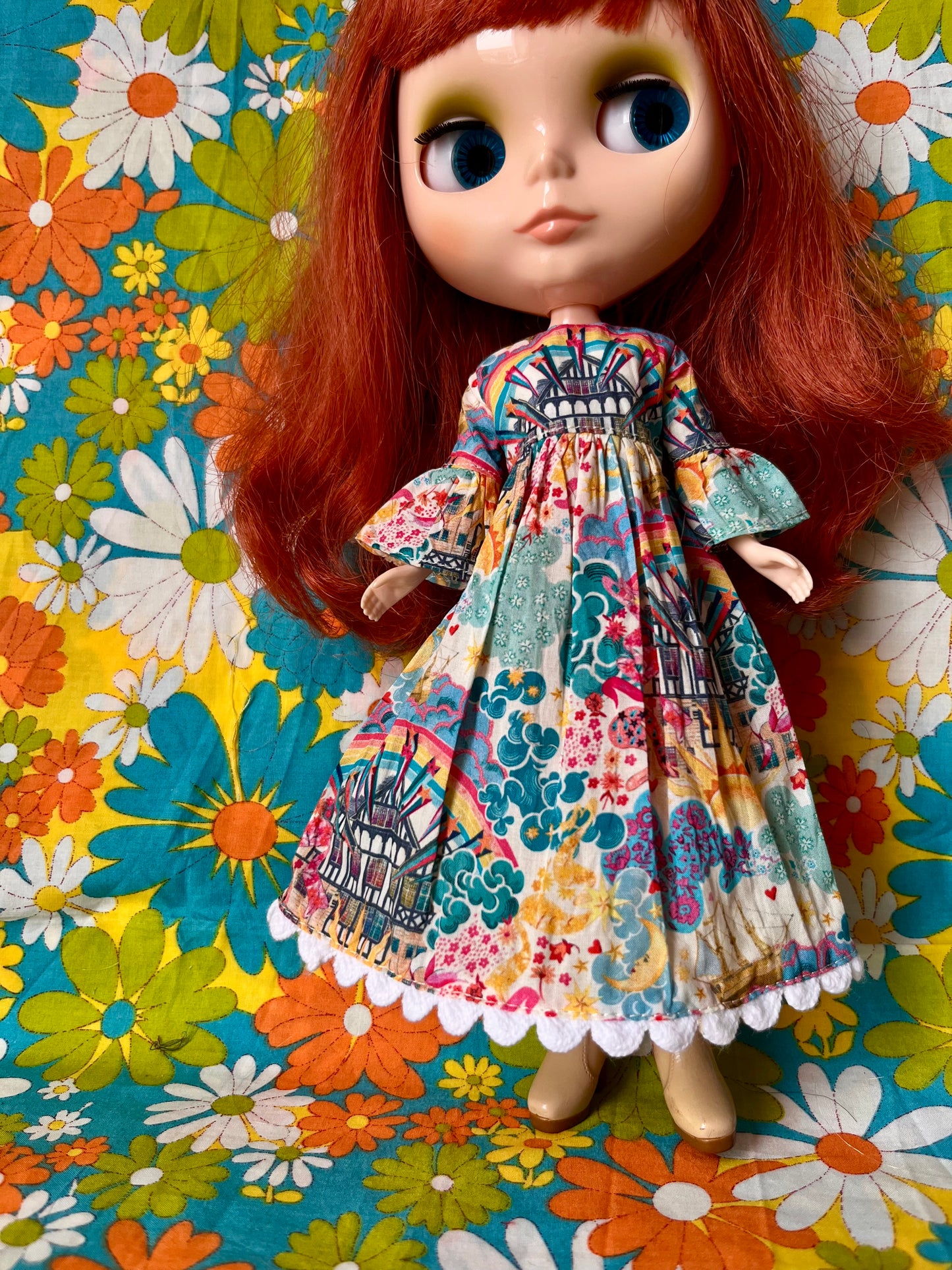 Liberty Beatles Magical Mystery Tour Psychedelic Dress