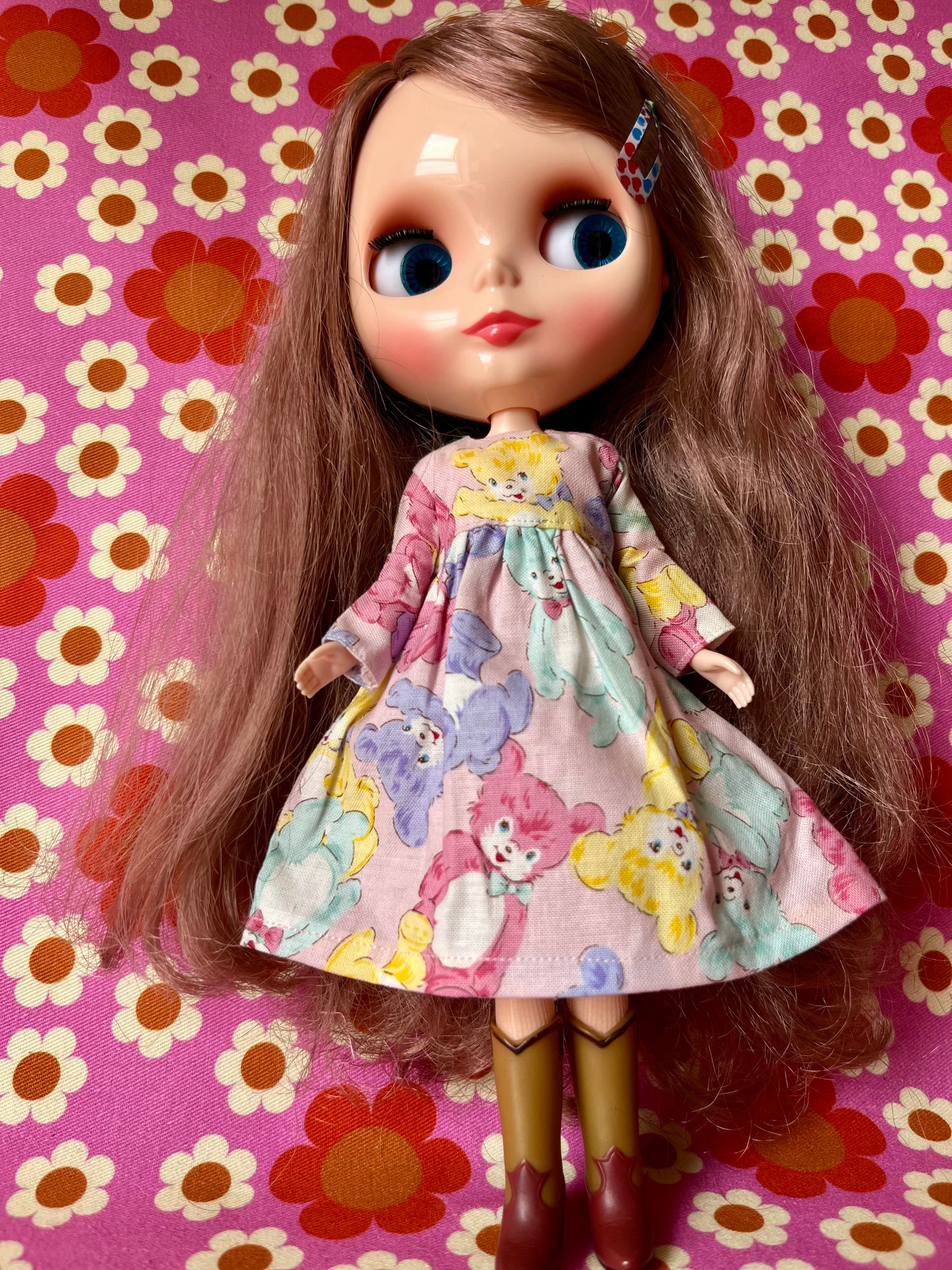 Teddy Dress for Blythe Doll