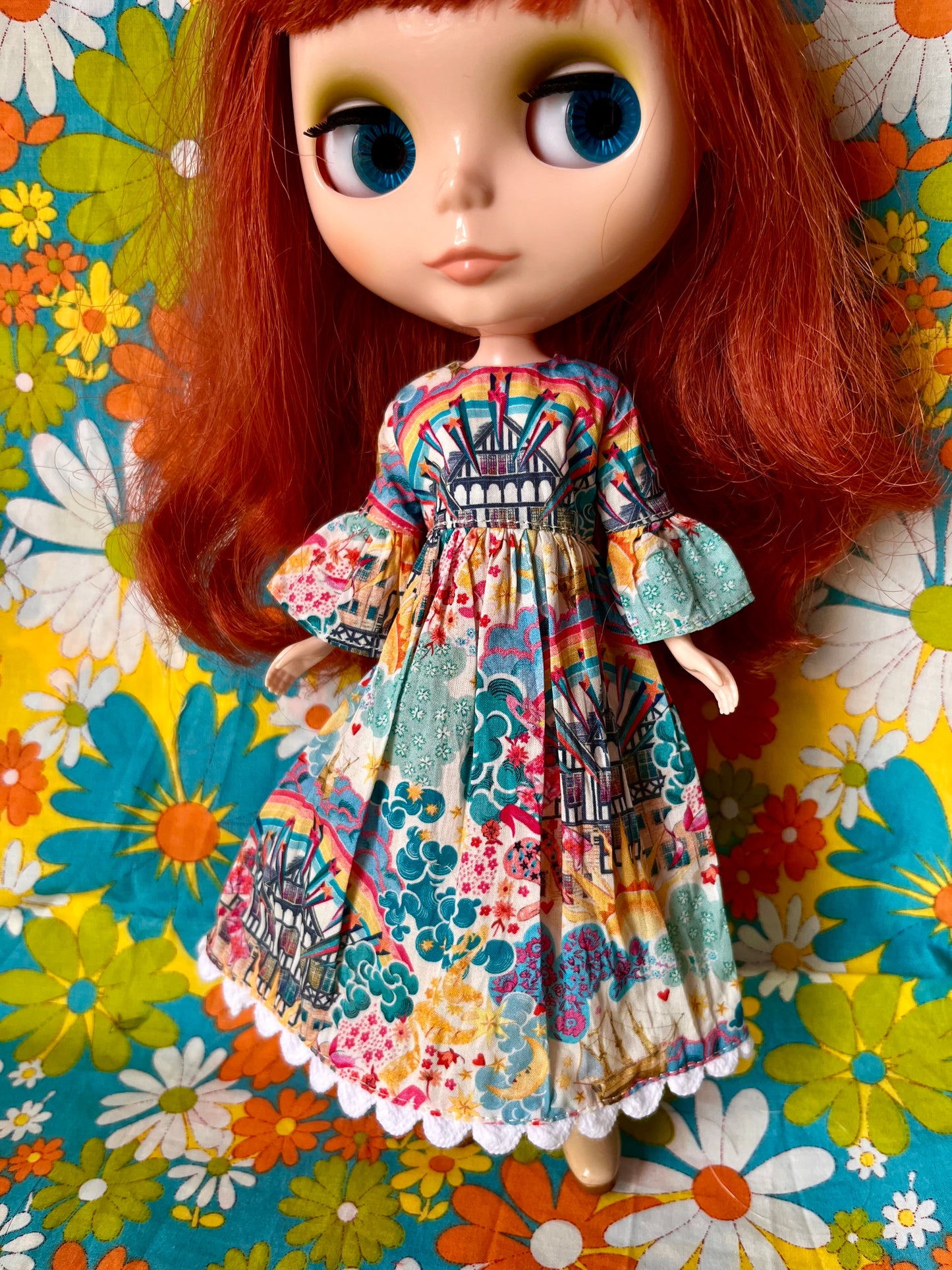 Liberty Beatles Magical Mystery Tour Psychedelic Dress