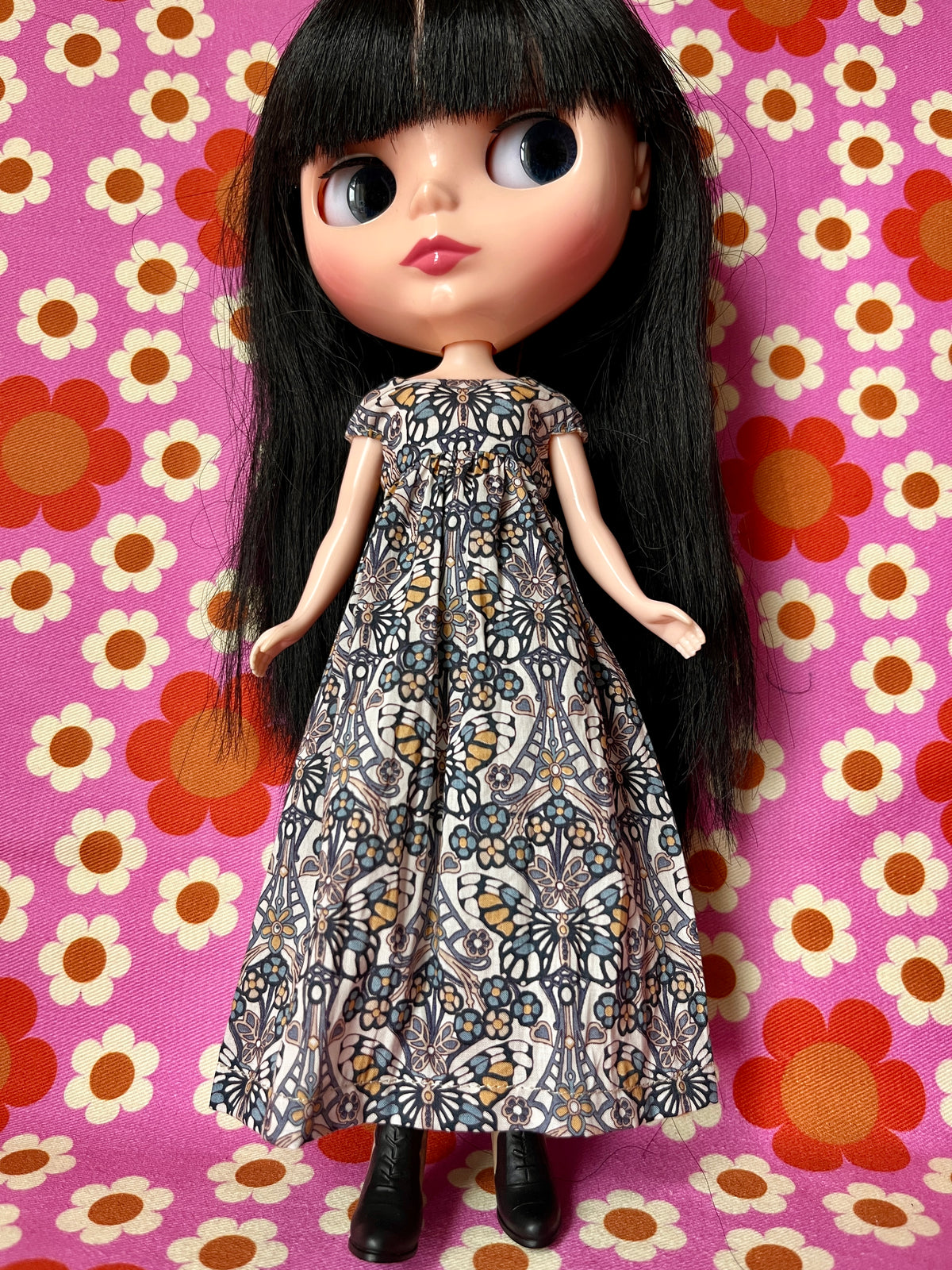 Goth Austen Liberty Regency Dress for Blythe Doll Butterfly