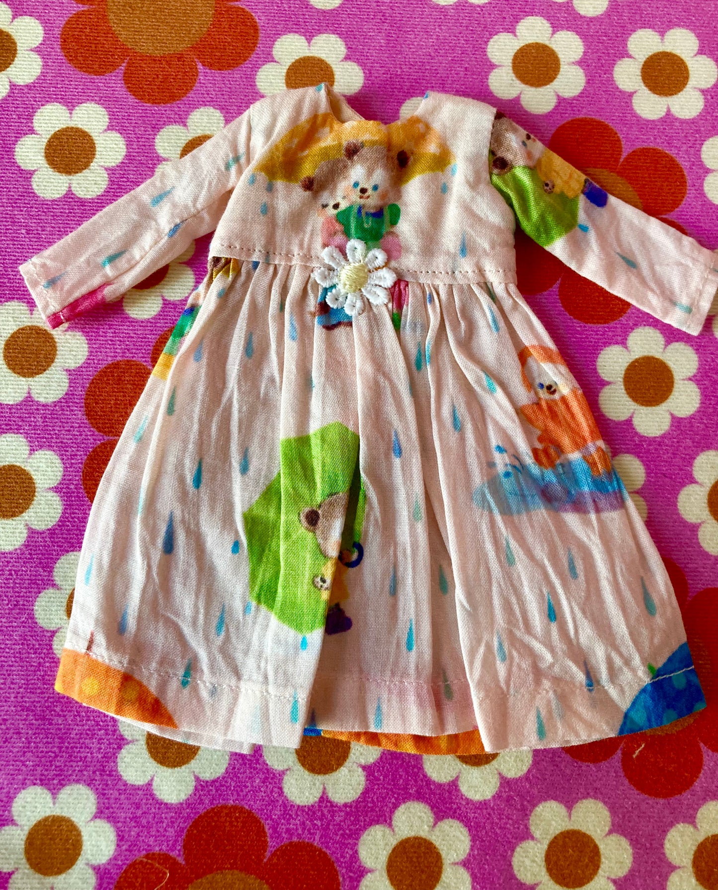 Umbrella Bears Dress for Blythe Doll