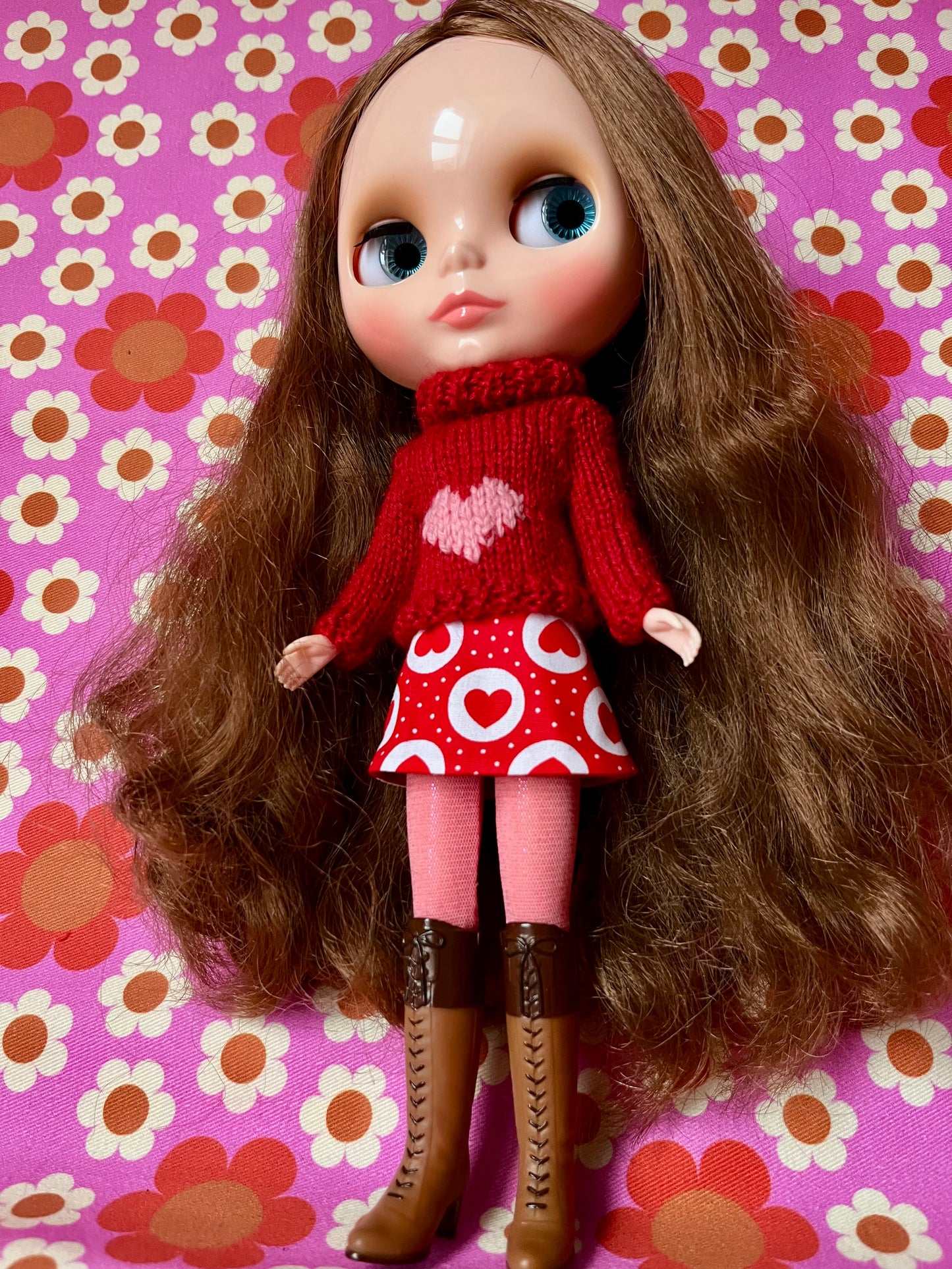 Valentine Heart Sweater & Skirt set