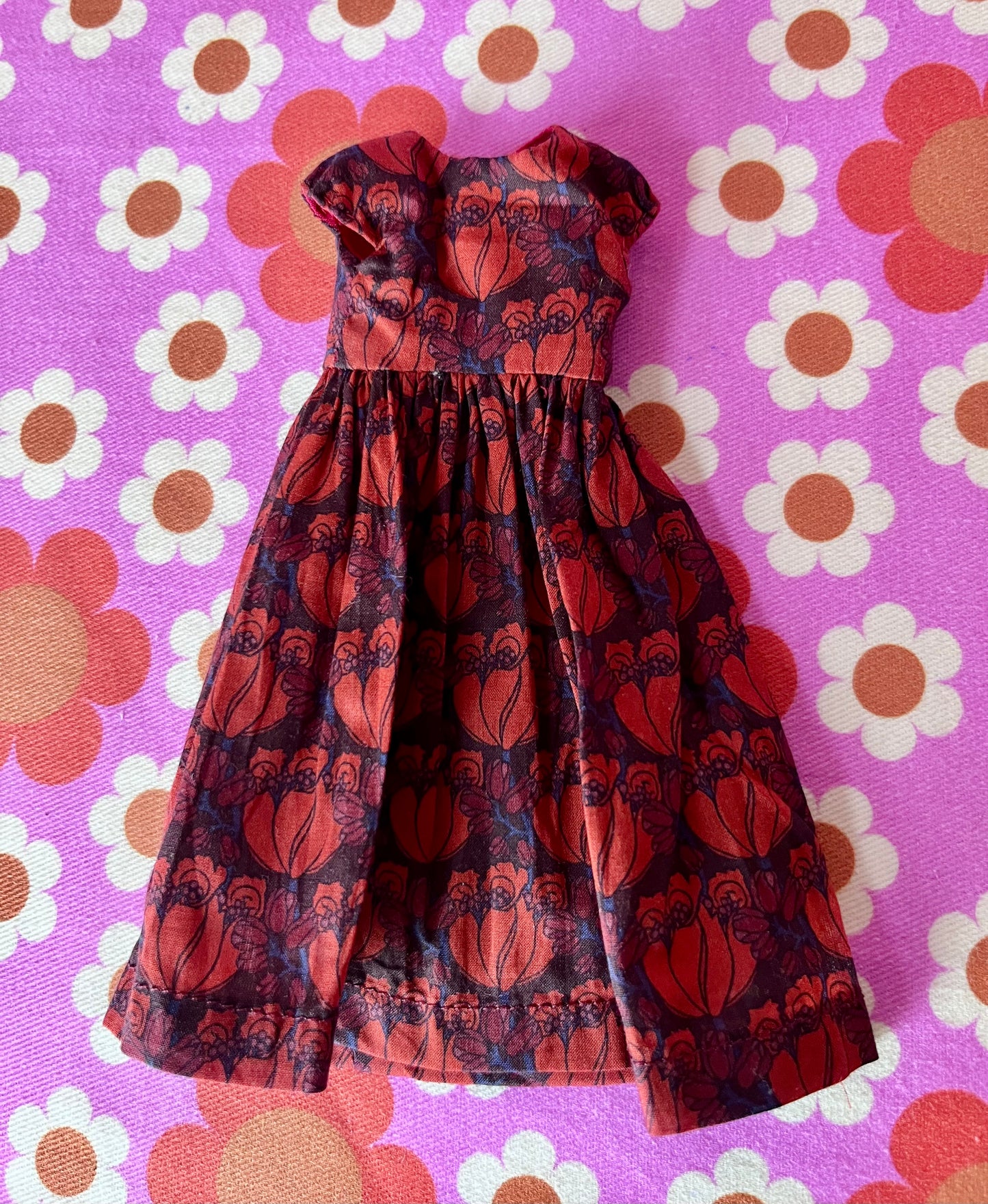 Liberty Cap Sleeve Dress for Blythe Doll