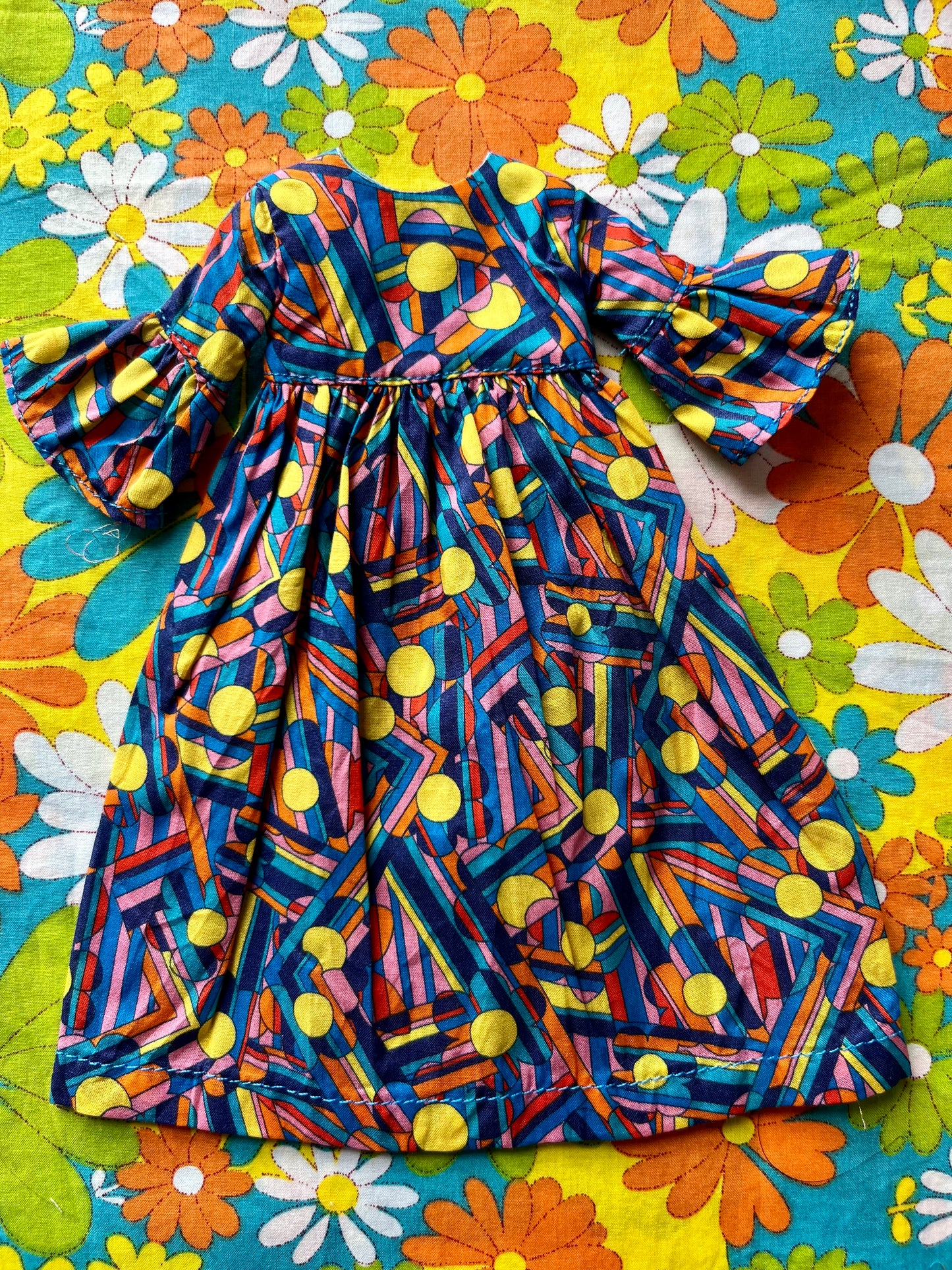 Liberty Beatles Blue Meanie Psychedelic Dress