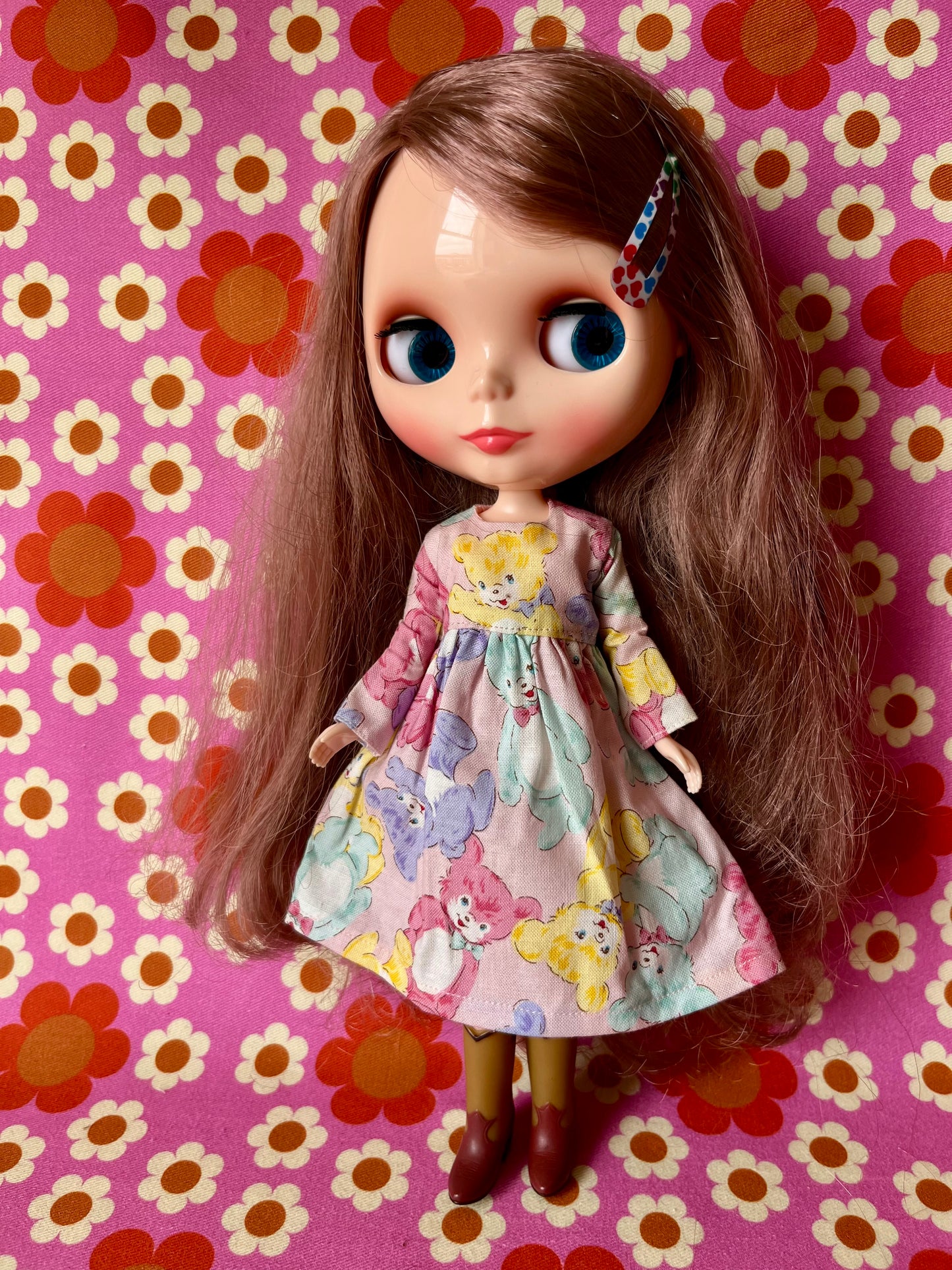 Teddy Dress for Blythe Doll