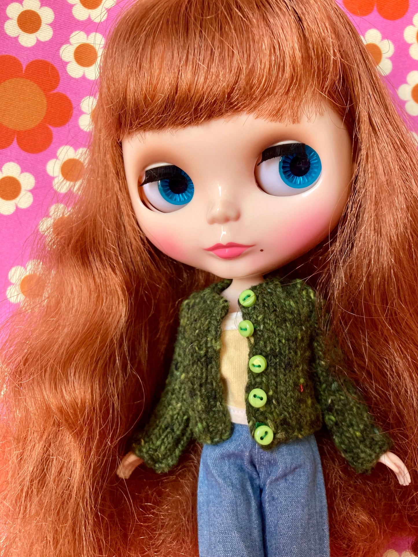 Knitted Cardigan for Blythe Doll