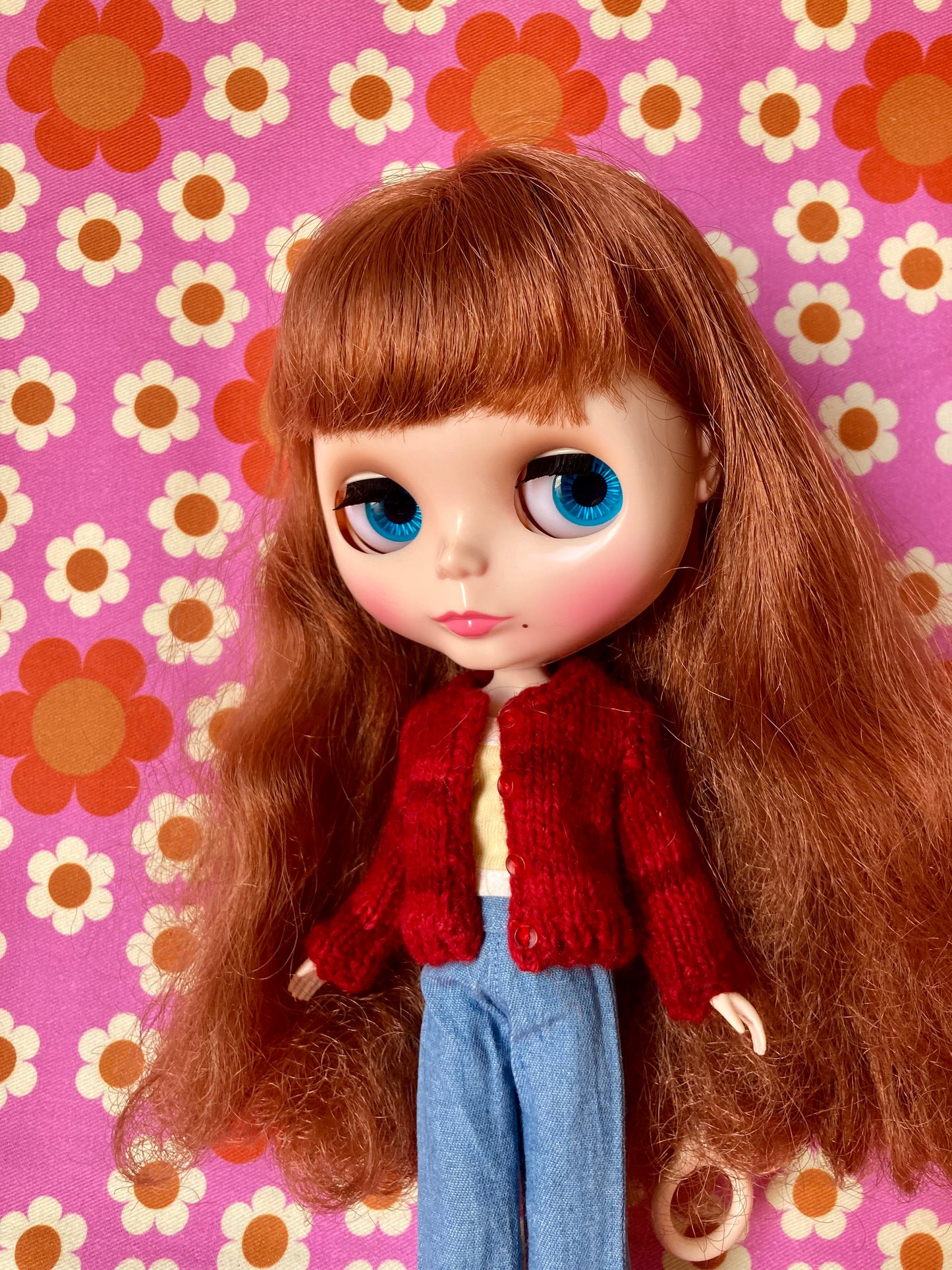 Knitted Cardigan for Blythe Doll