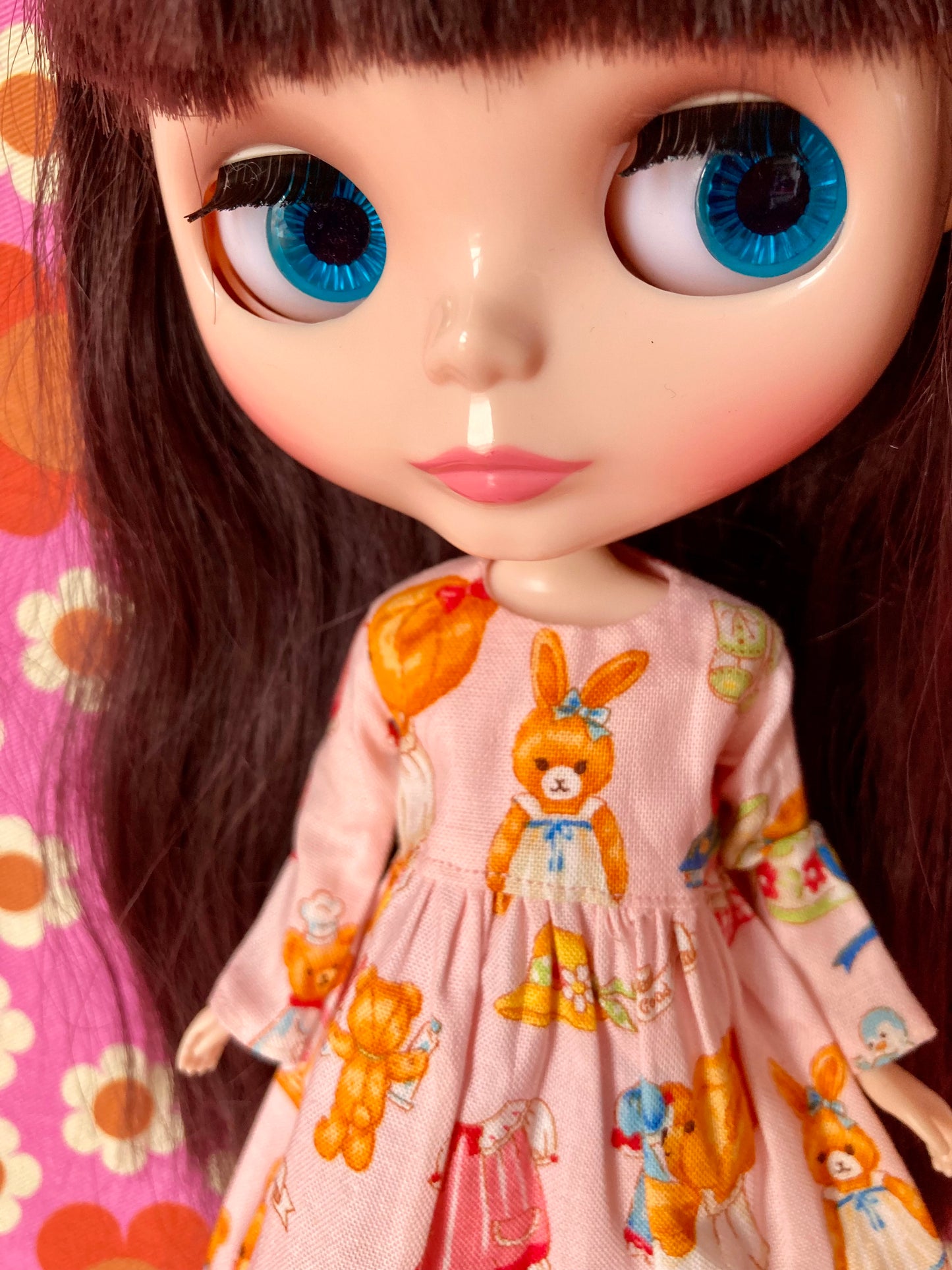 Pink Bunny Dress for Blythe Doll