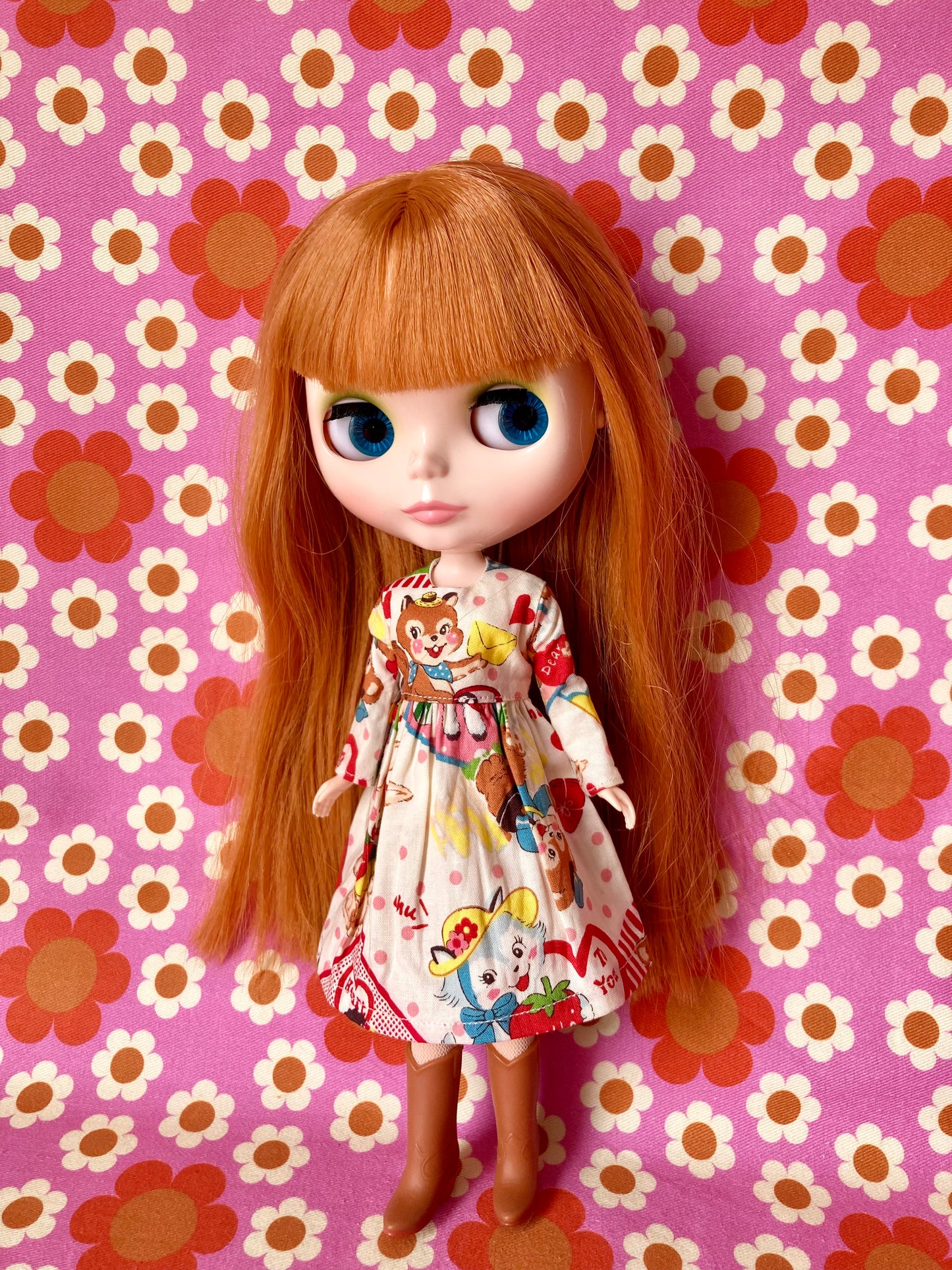 Squirrel Delivery Cute Dress for Blythe Doll