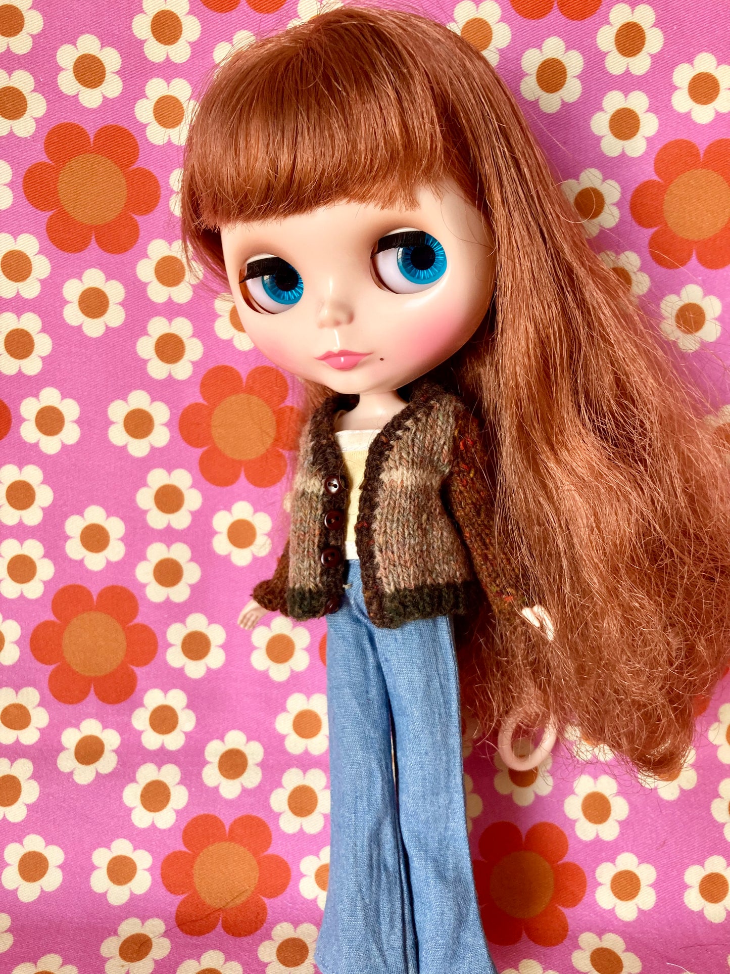 Knitted Cardigan for Blythe Doll