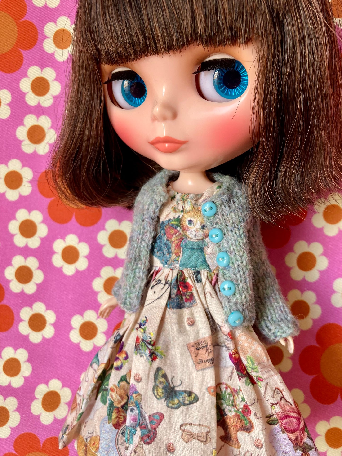 Knitted Cardigan for Blythe Doll