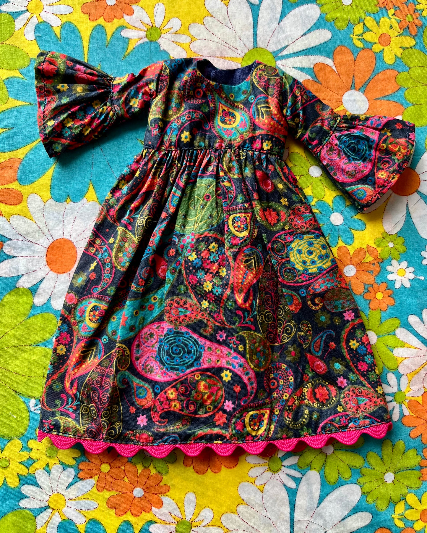 Liberty Neon Paisley Psychedelic Dress