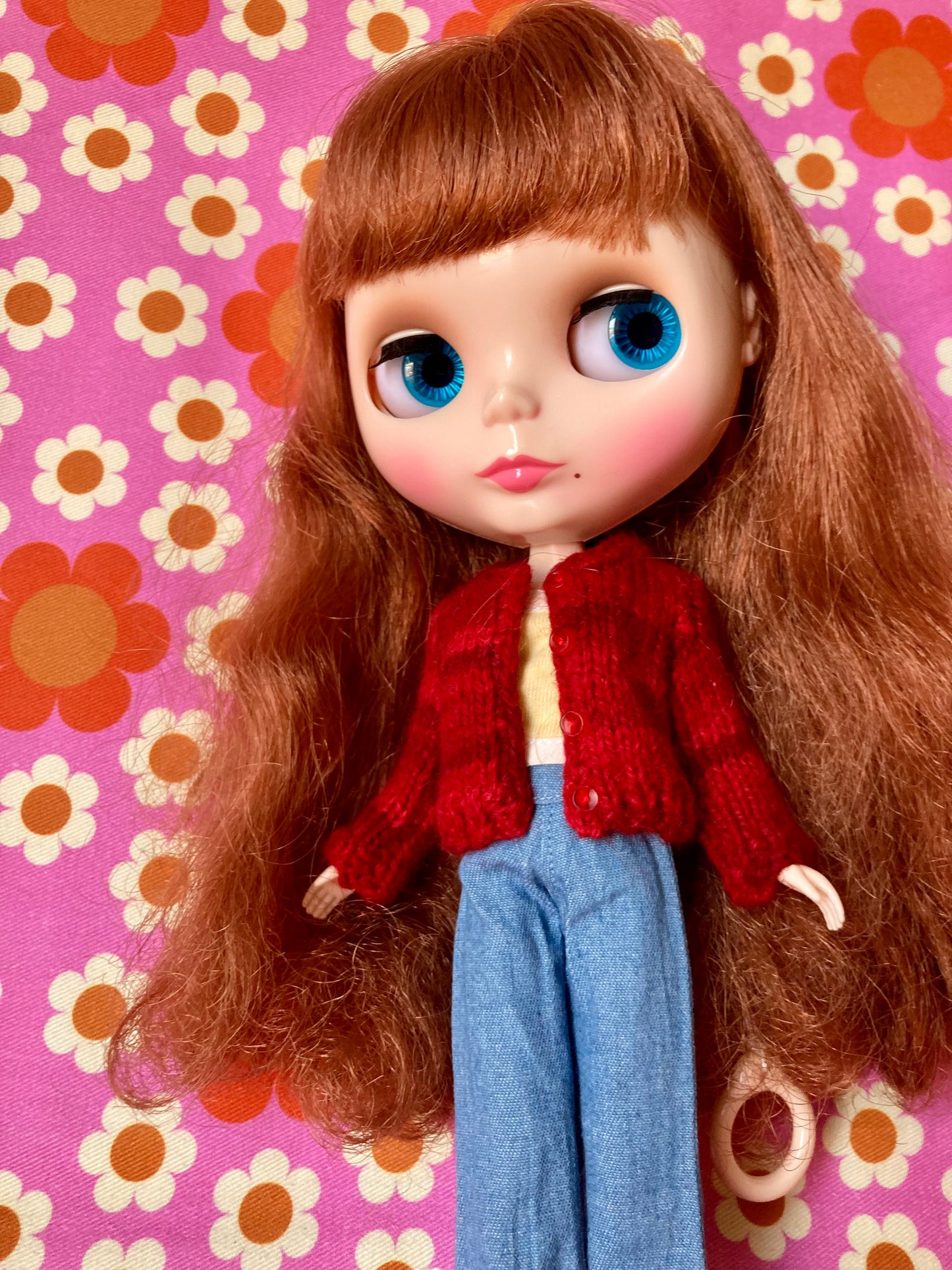 Knitted Cardigan for Blythe Doll