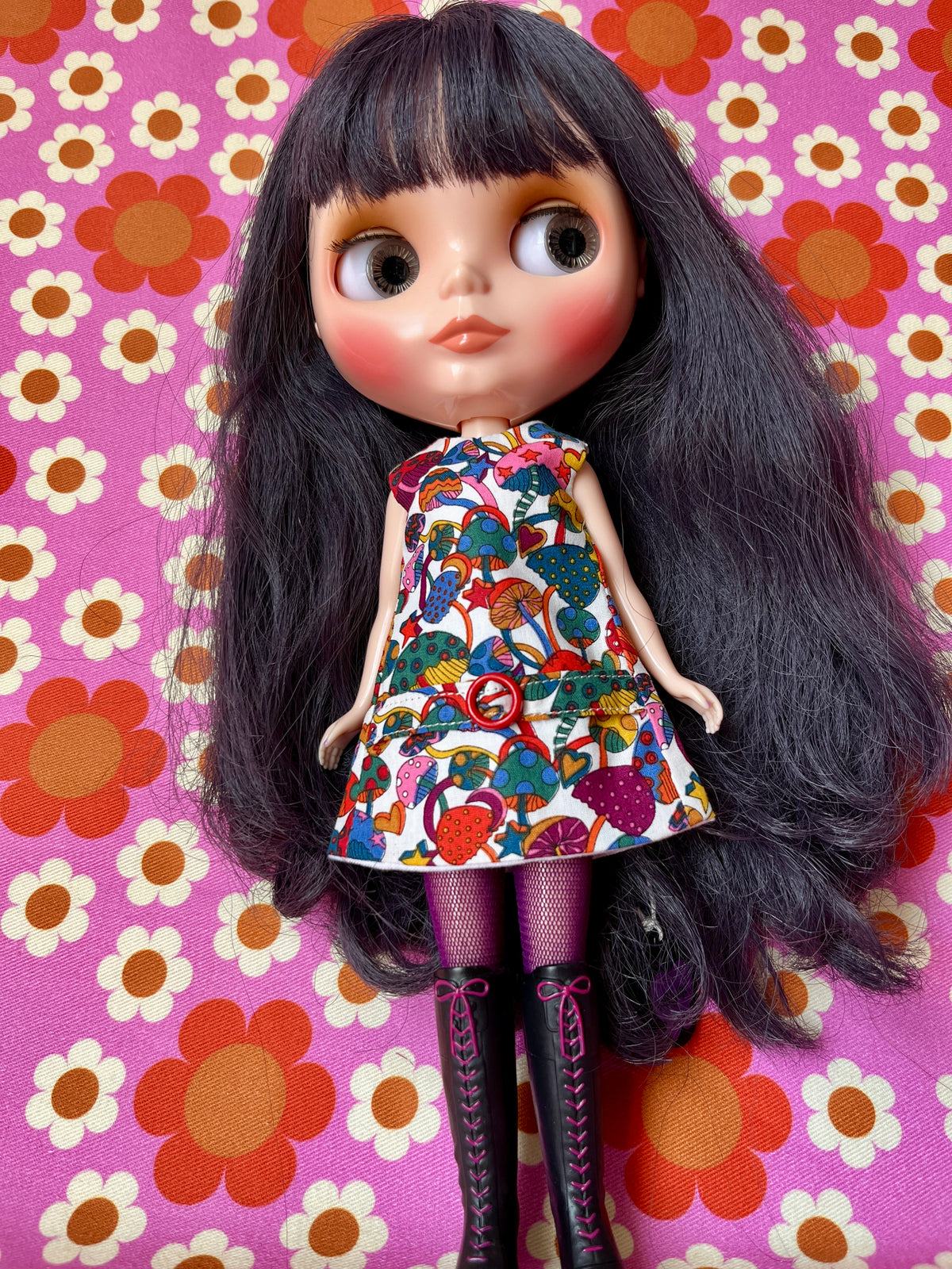 Psychedelic Mushroom Mod Cilla Shift dress