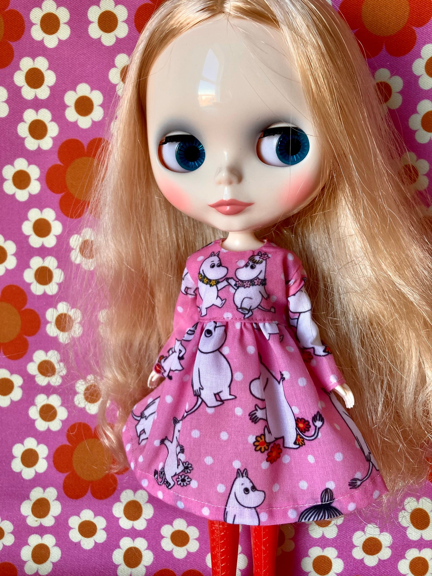 Dancing Moomins Dress for Blythe Doll
