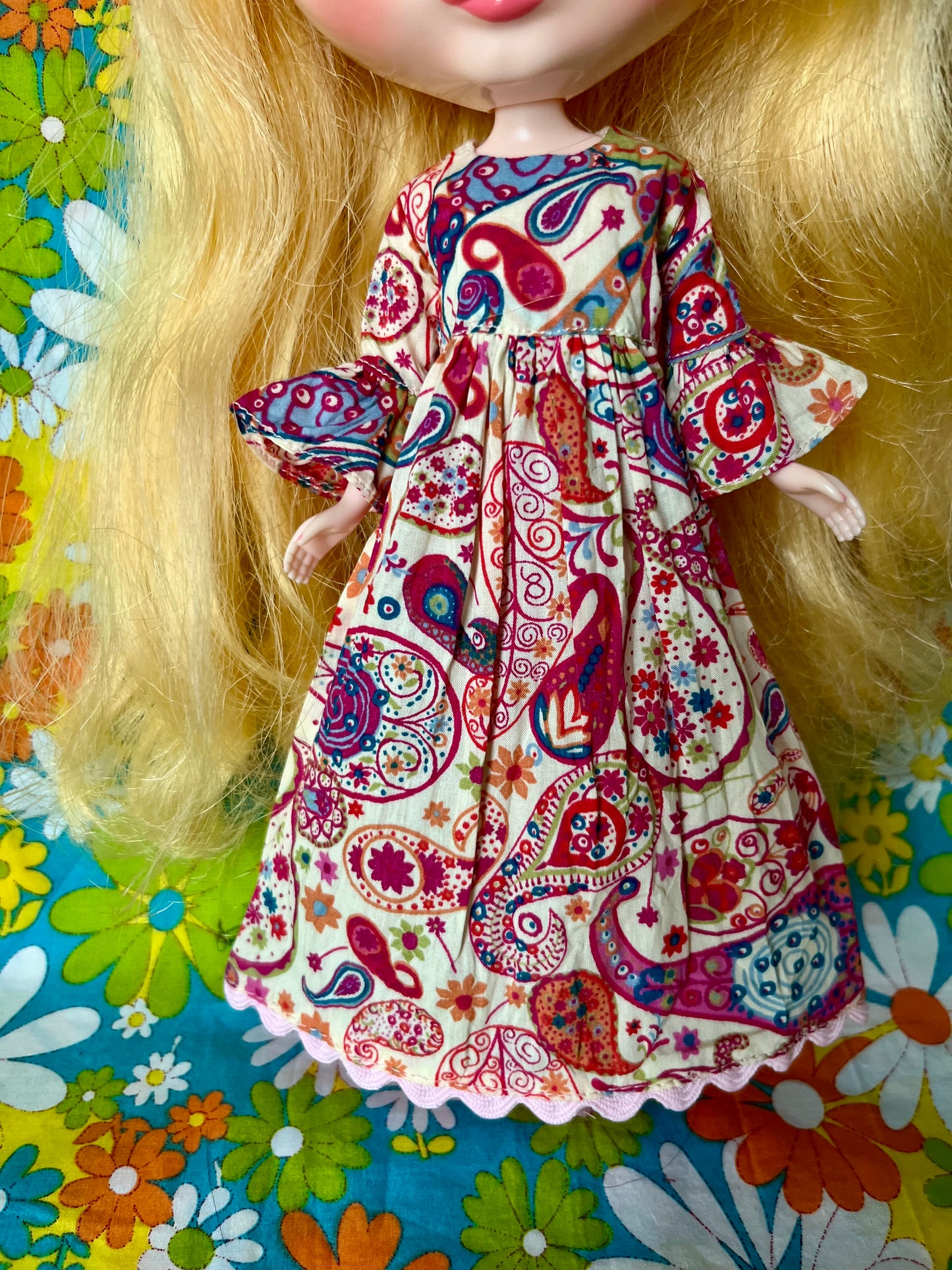 Liberty Pink Paisley Psychedelic Dress