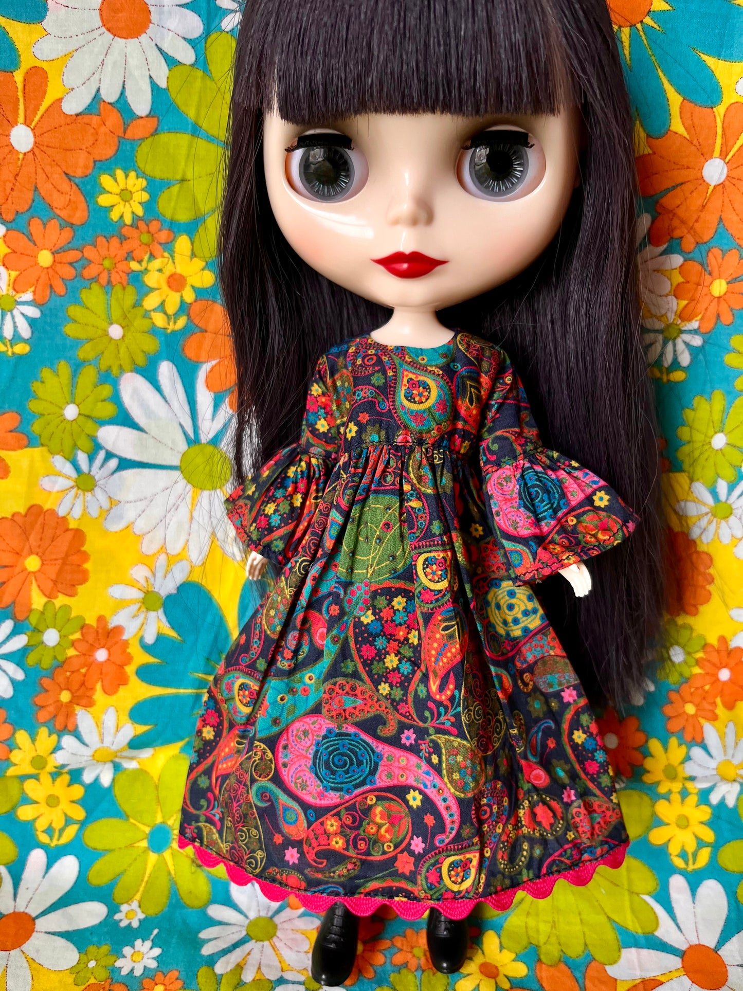Liberty Neon Paisley Psychedelic Dress
