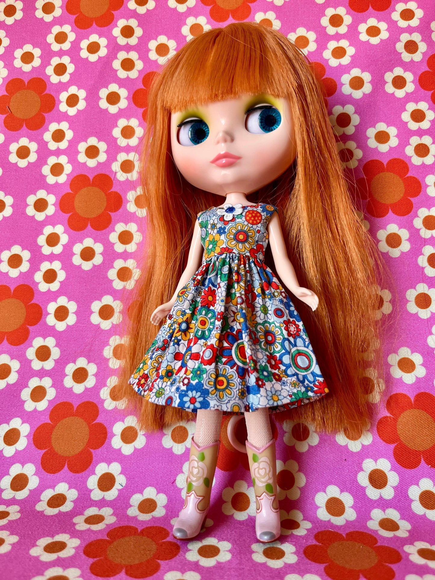 Carnaby Daisy Summer Simple Sleeveless Dress for Blythe