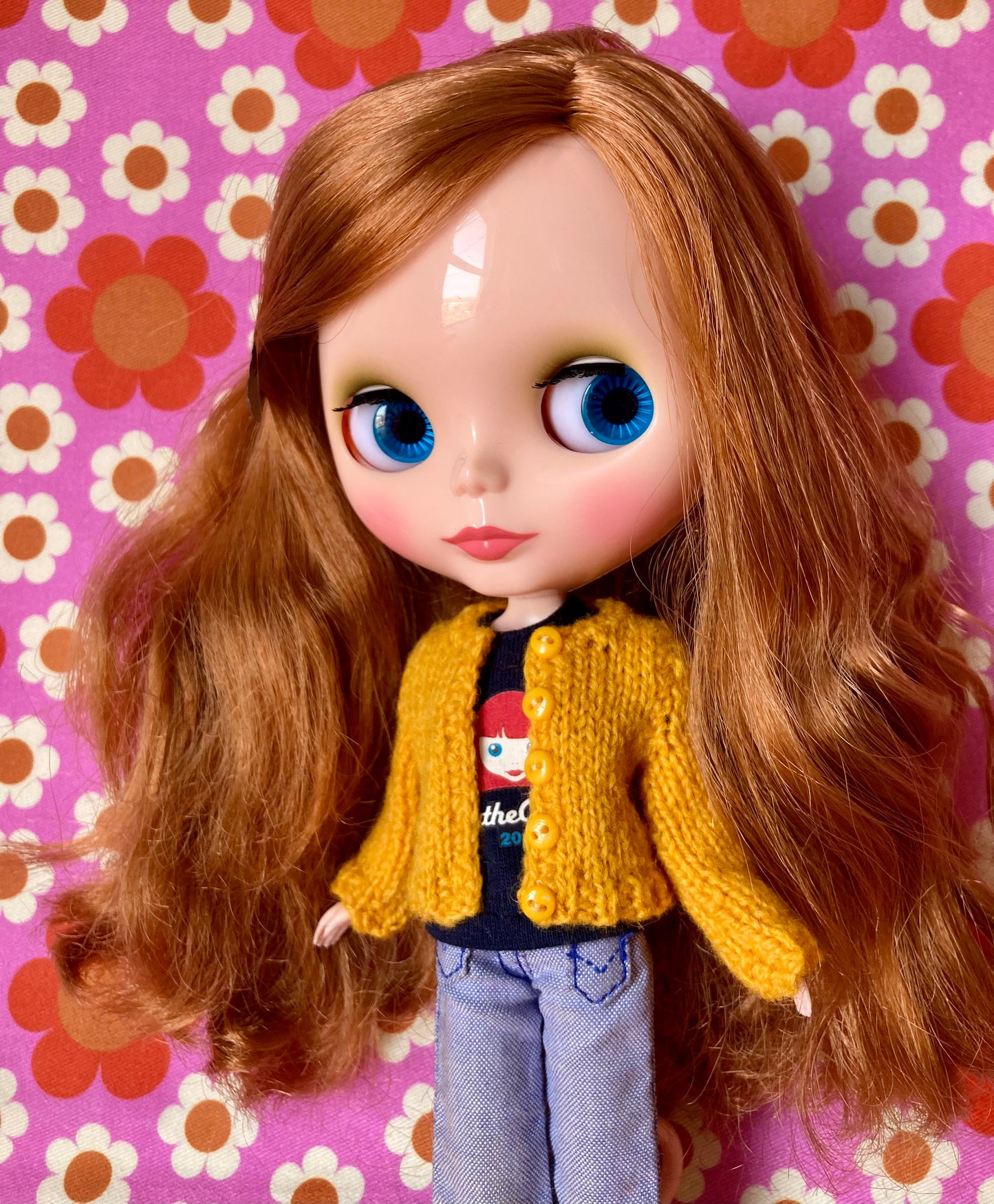 Knitted Cardigan for Blythe Doll